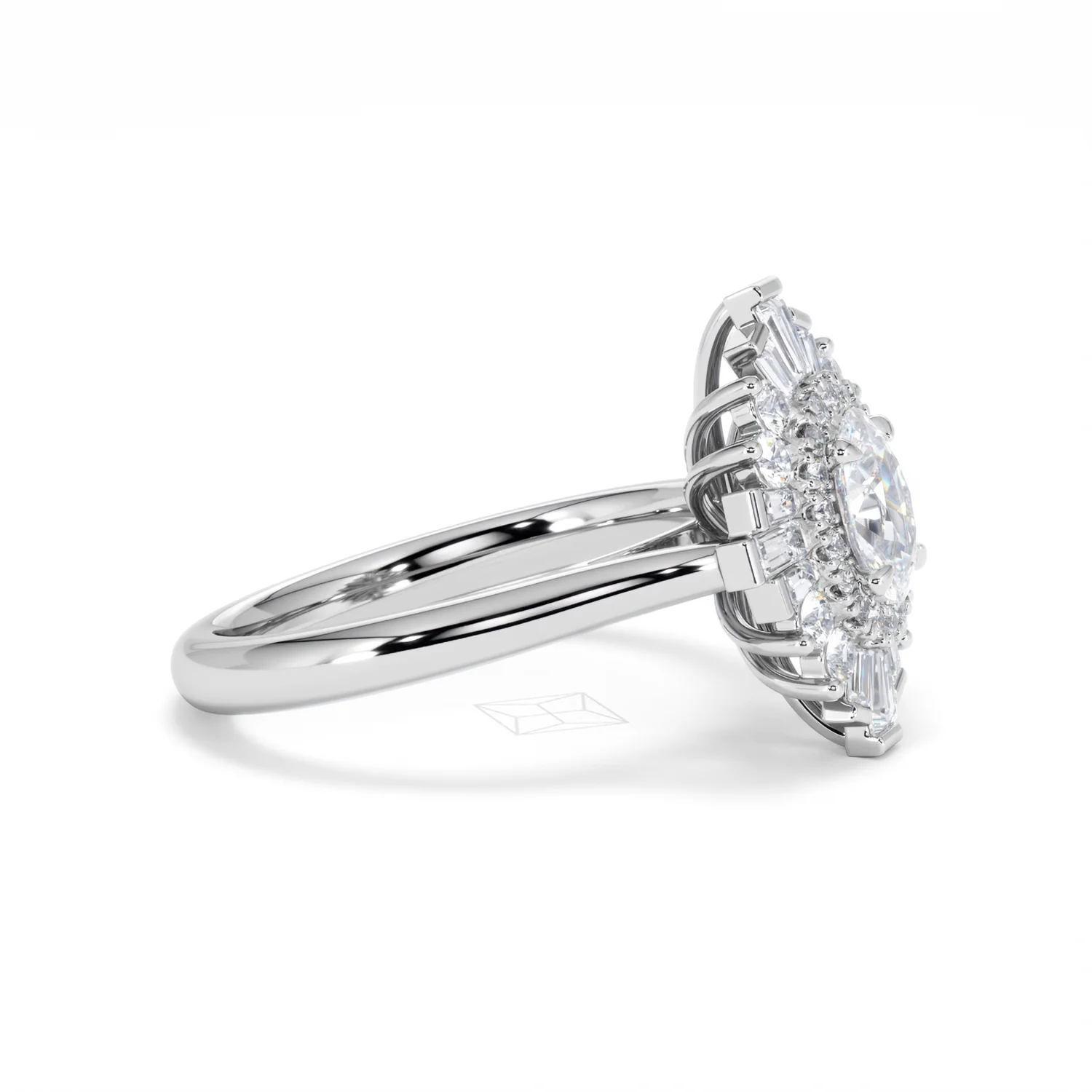 The Radiance Lab Diamond Ring 1.08ct H/SI Set in 9K White Gold - Image 25