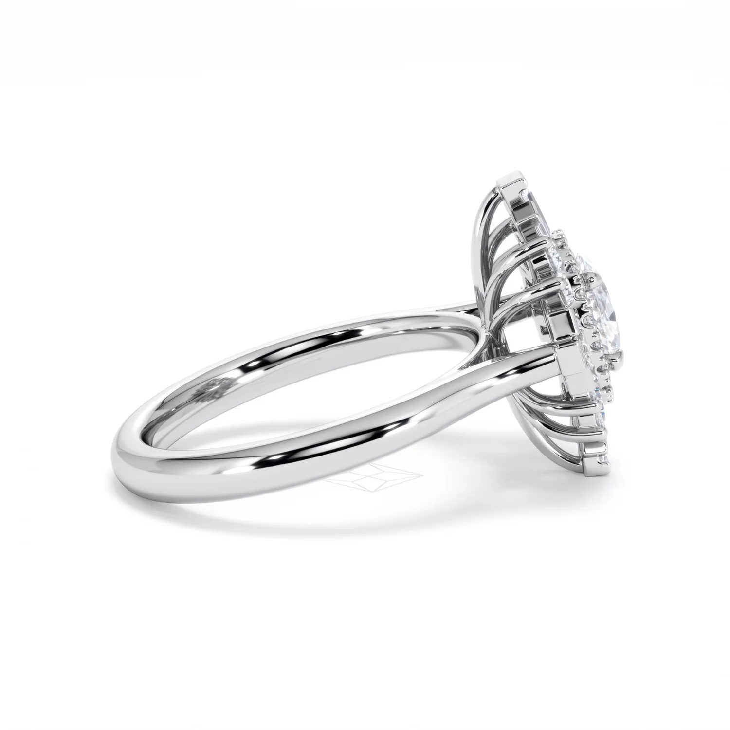 The Radiance Lab Diamond Ring 1.08ct H/SI Set in 9K White Gold - Image 31