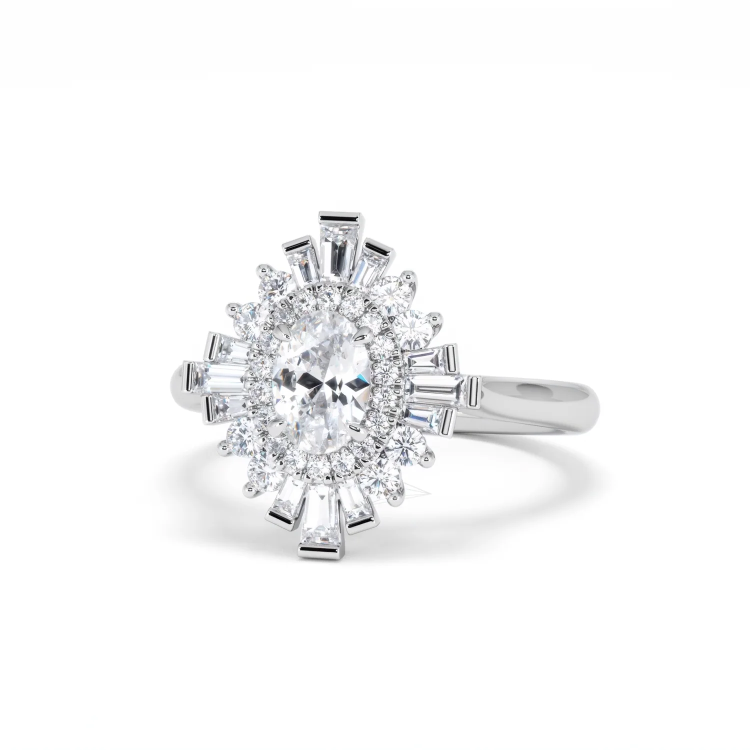 The Radiance Lab Diamond Ring 1.08ct H/SI Set in 9K White Gold - Image 87