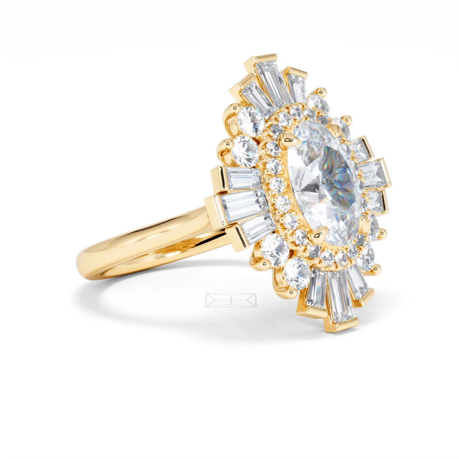 The Radiance Lab Diamond Ring 3.35ct H/SI SetI in 18K Gold - Image 20