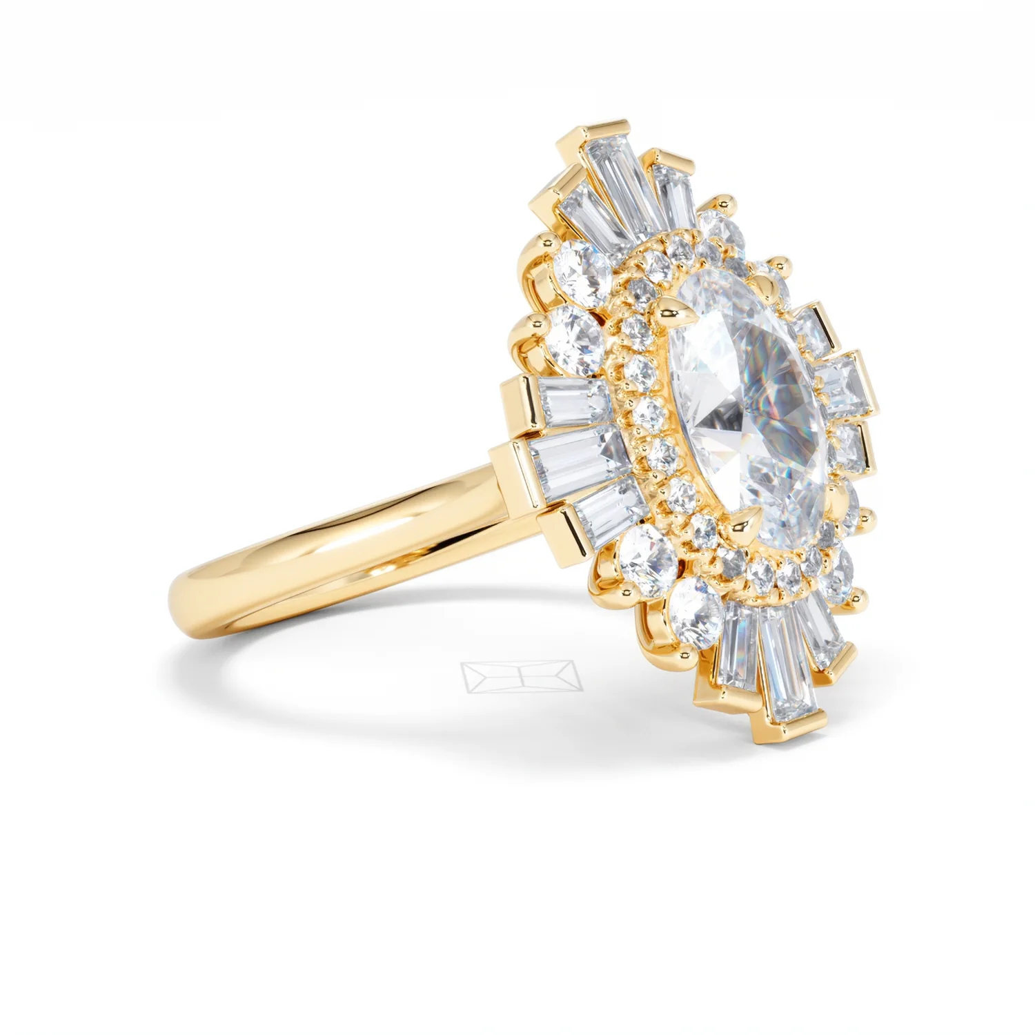 The Radiance Lab Diamond Ring 3.35ct H/SI SetI in 18K Gold - Image 21