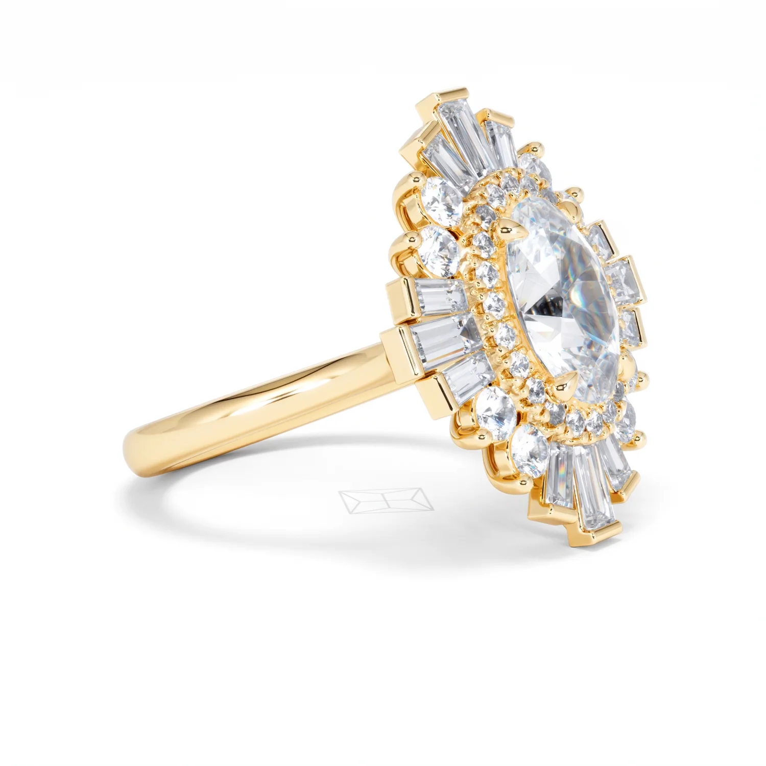 The Radiance Lab Diamond Ring 3.35ct H/SI SetI in 18K Gold - Image 22
