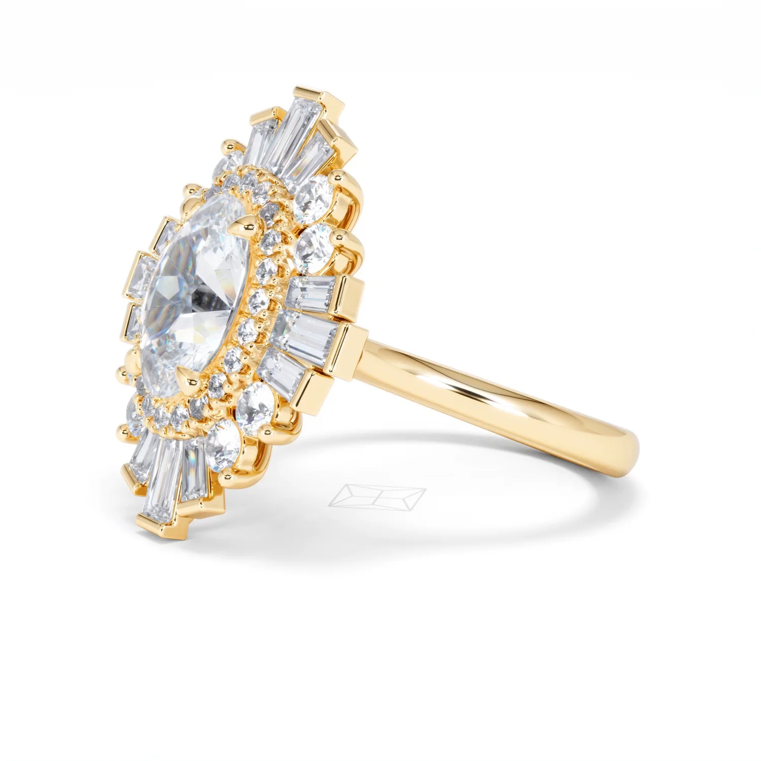 The Radiance Lab Diamond Ring 3.35ct H/SI SetI in 18K Gold - Image 77