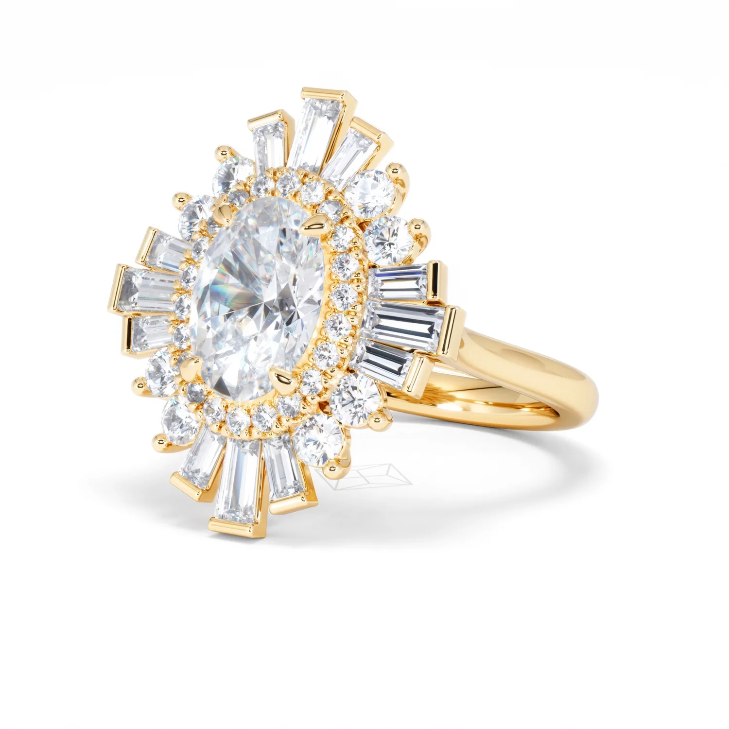 The Radiance Lab Diamond Ring 3.35ct H/SI SetI in 18K Gold - Image 83