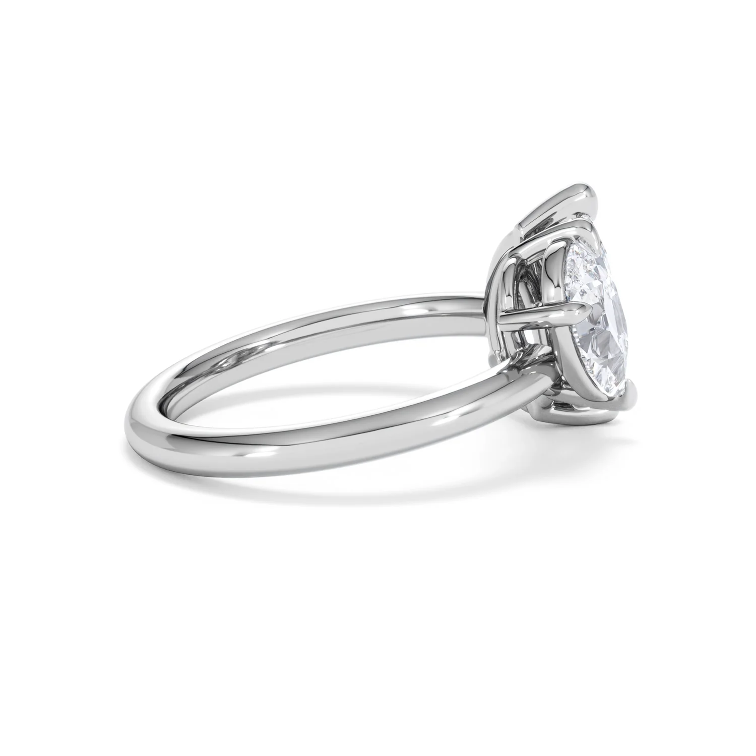 Toi Et Moi 3.00ct Pear Cut Lab Diamond Engagement Ring in Platinum - Image 30