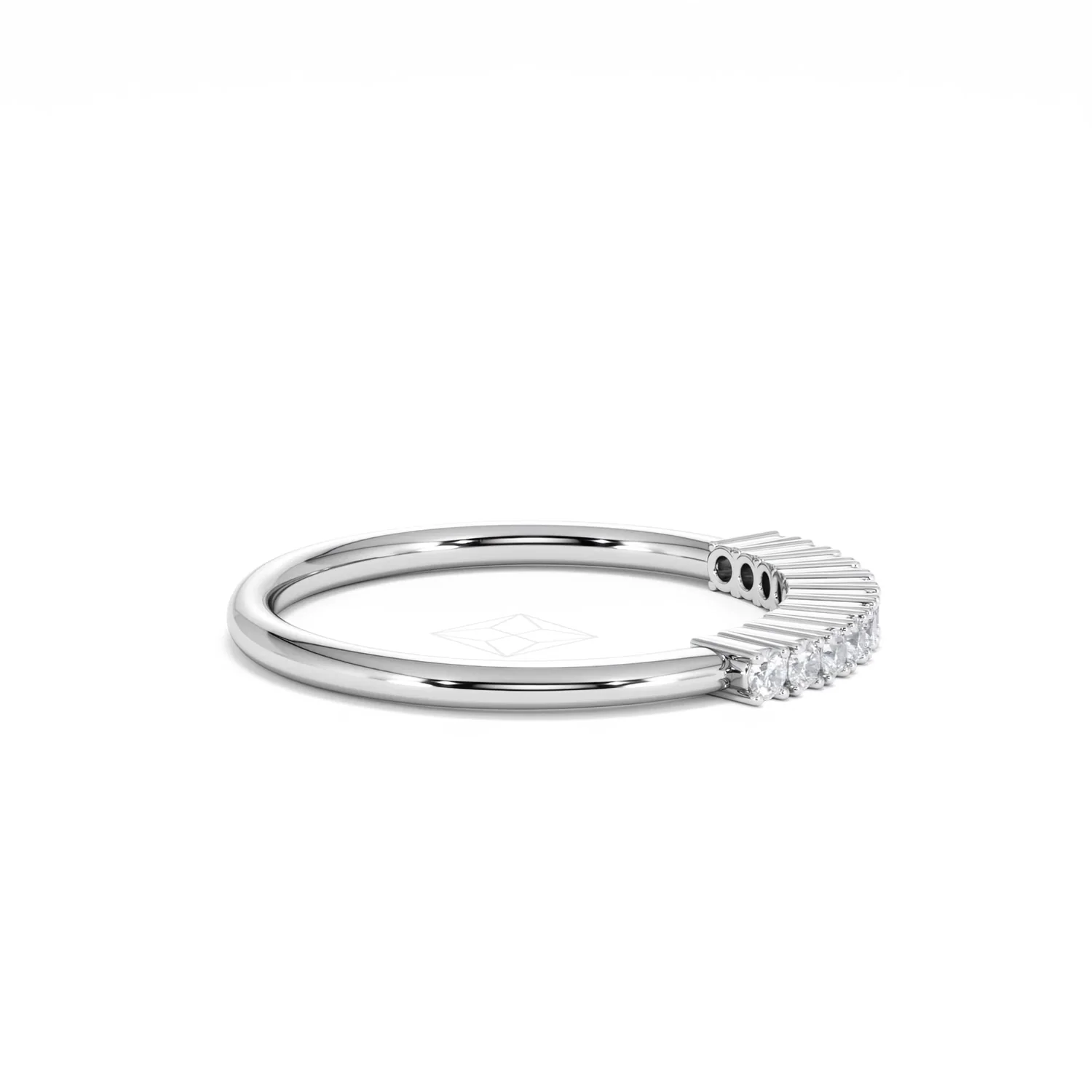 Twilight Lab Diamond 0.15ct H/SI Half Eternity Ring in 925 Silver - Image 28
