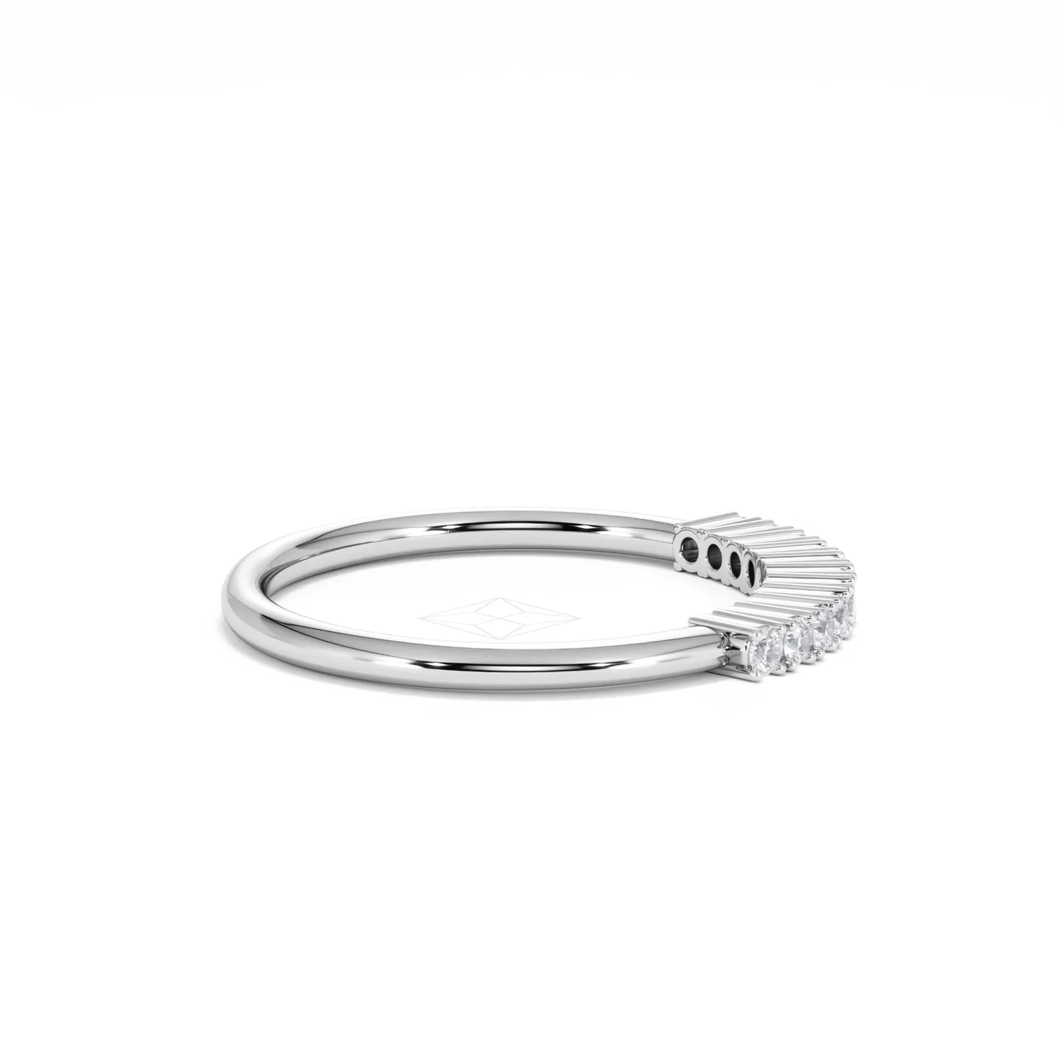 Twilight Lab Diamond 0.15ct H/SI Half Eternity Ring in 925 Silver - Image 29