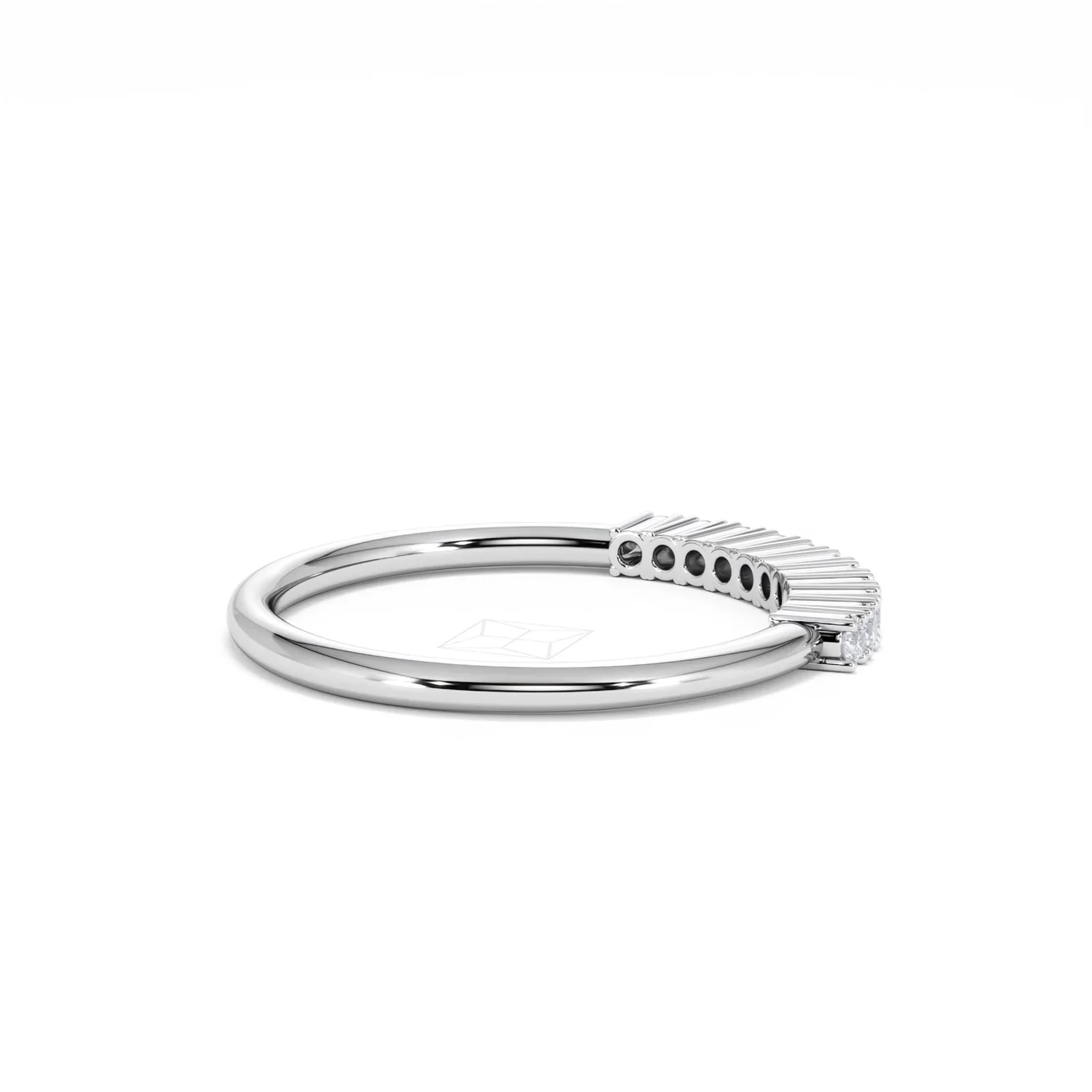 Twilight Lab Diamond 0.15ct H/SI Half Eternity Ring in 925 Silver - Image 34