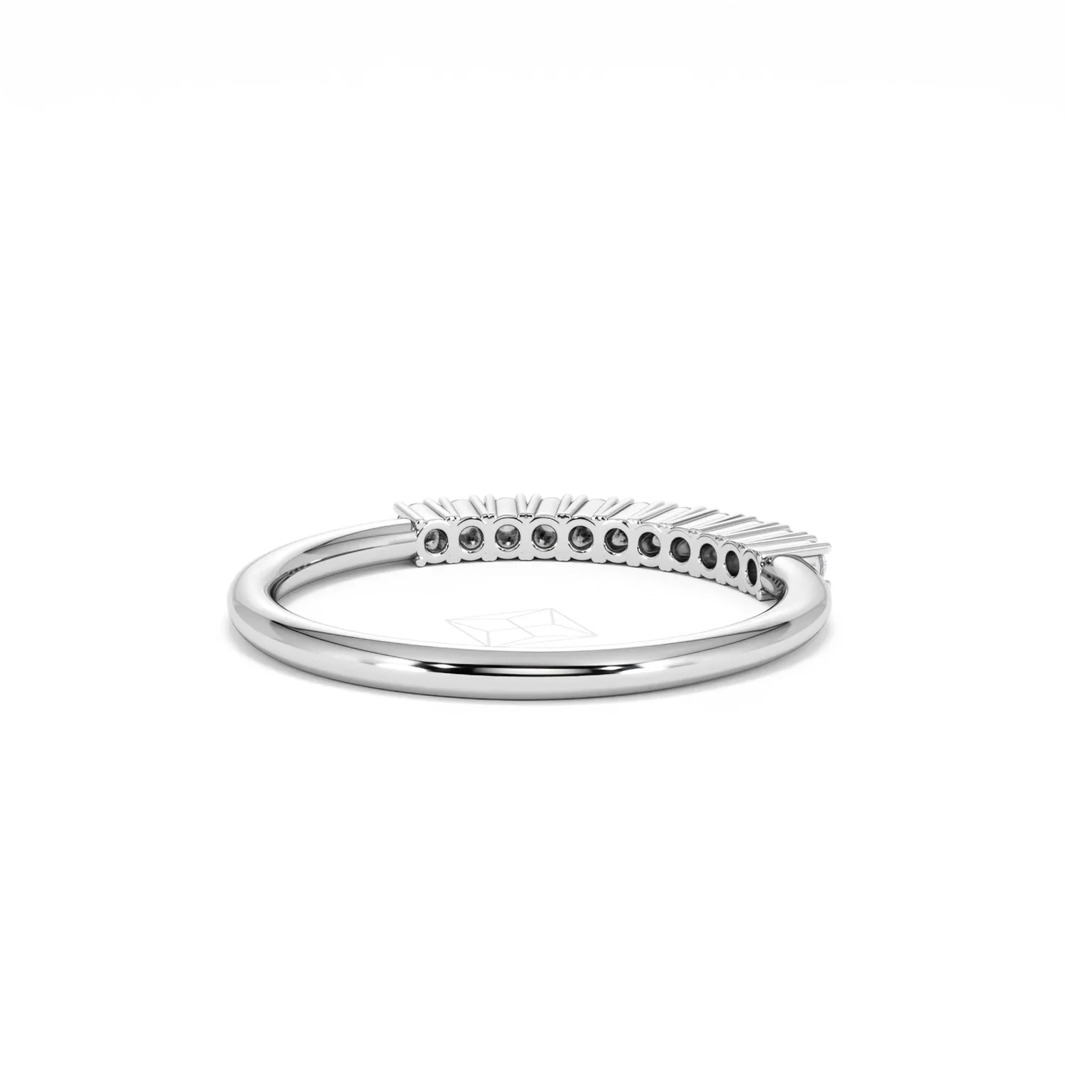 Twilight Lab Diamond 0.15ct H/SI Half Eternity Ring in 925 Silver - Image 44