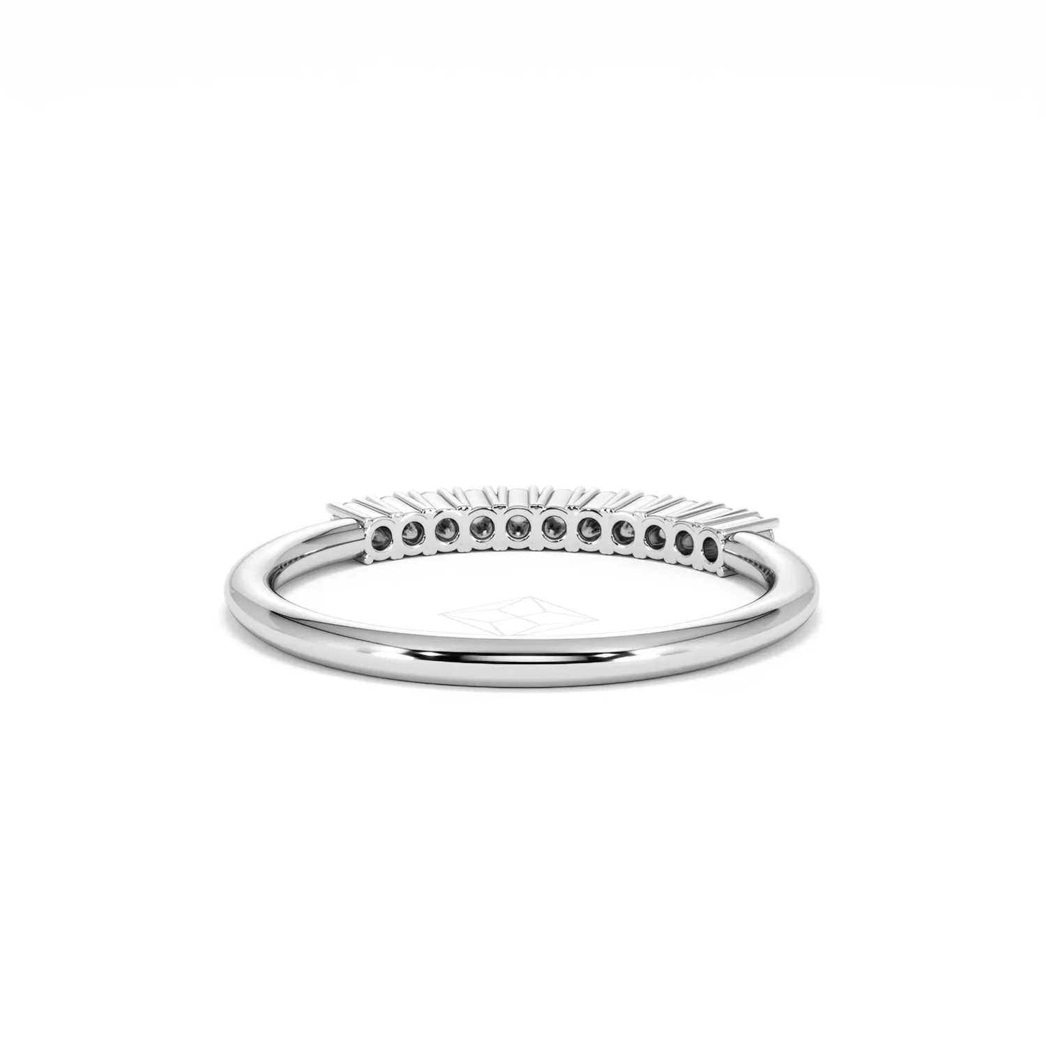 Twilight Lab Diamond 0.15ct H/SI Half Eternity Ring in 925 Silver - Image 47