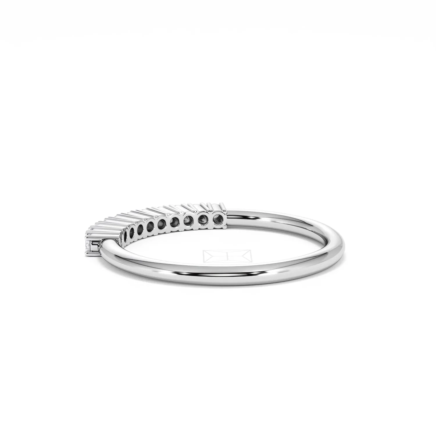 Twilight Lab Diamond 0.15ct H/SI Half Eternity Ring in 925 Silver - Image 59