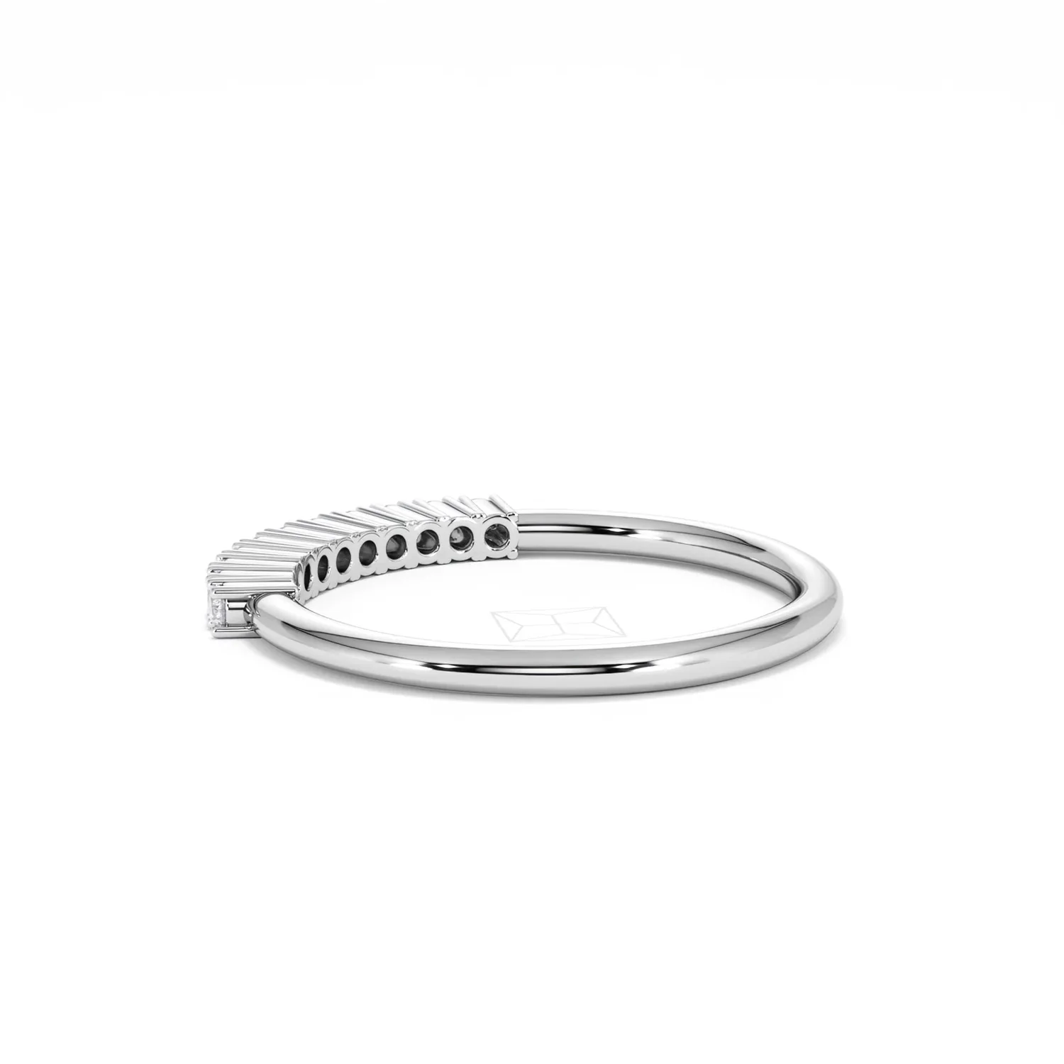 Twilight Lab Diamond 0.15ct H/SI Half Eternity Ring in 925 Silver - Image 61