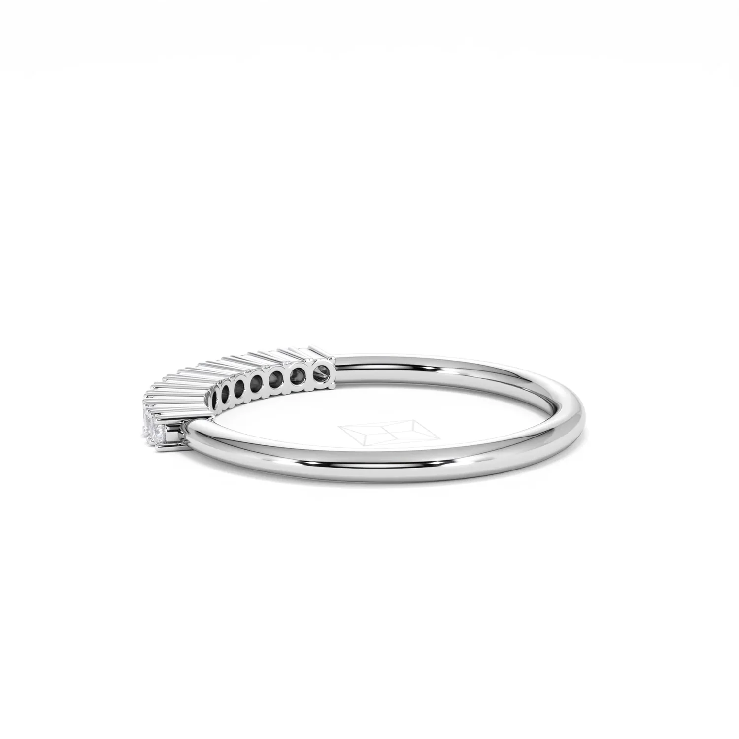 Twilight Lab Diamond 0.15ct H/SI Half Eternity Ring in 925 Silver - Image 63