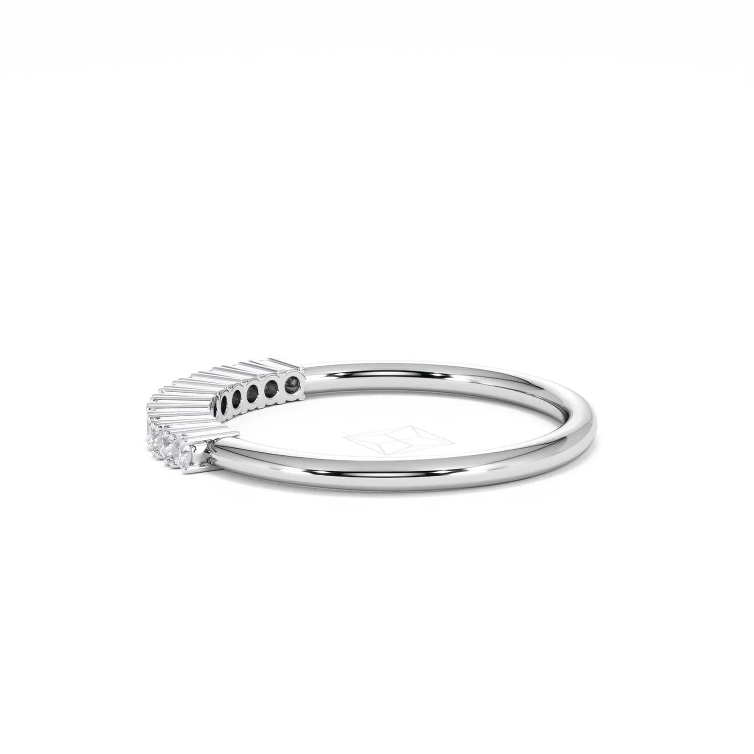 Twilight Lab Diamond 0.15ct H/SI Half Eternity Ring in 925 Silver - Image 66