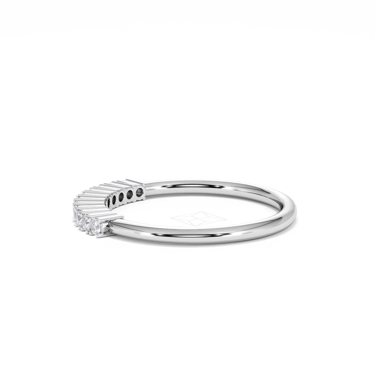 Twilight Lab Diamond 0.15ct H/SI Half Eternity Ring in 925 Silver - Image 67
