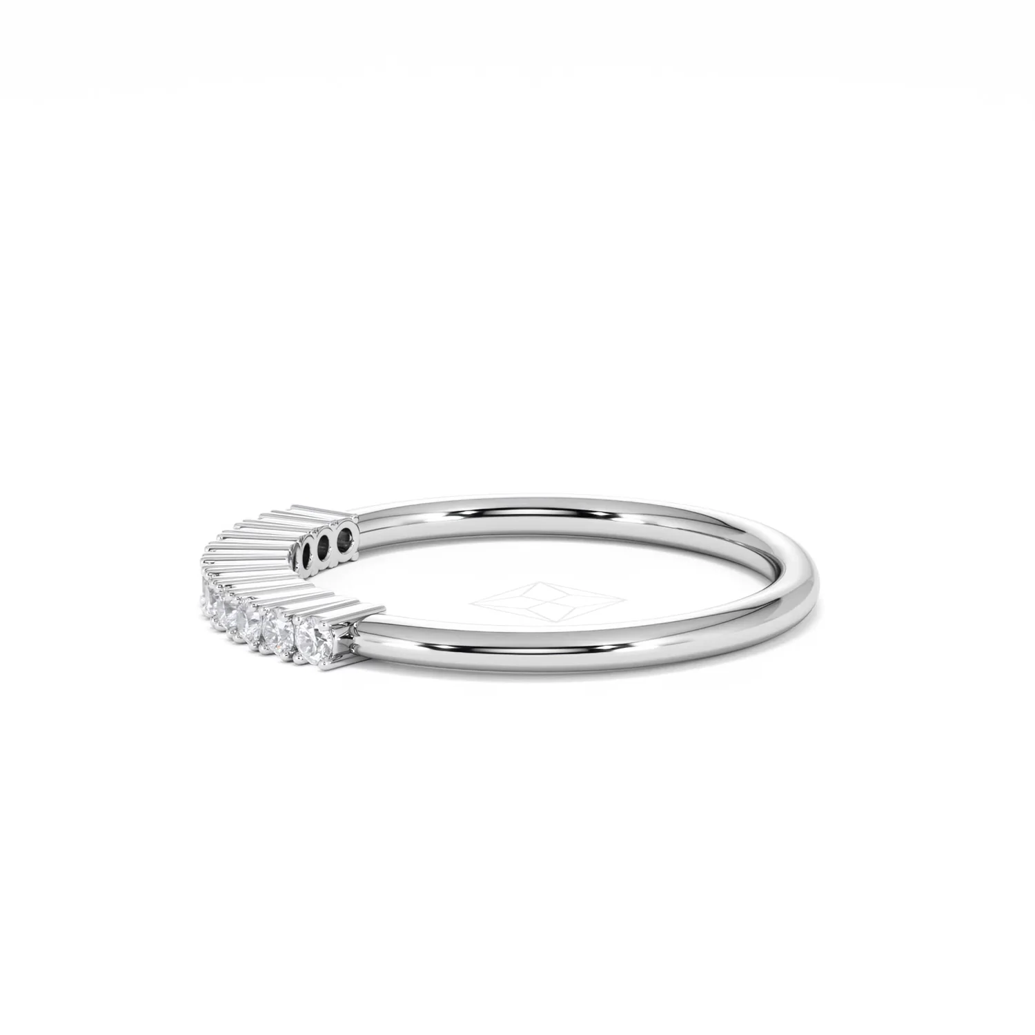 Twilight Lab Diamond 0.15ct H/SI Half Eternity Ring in 925 Silver - Image 70
