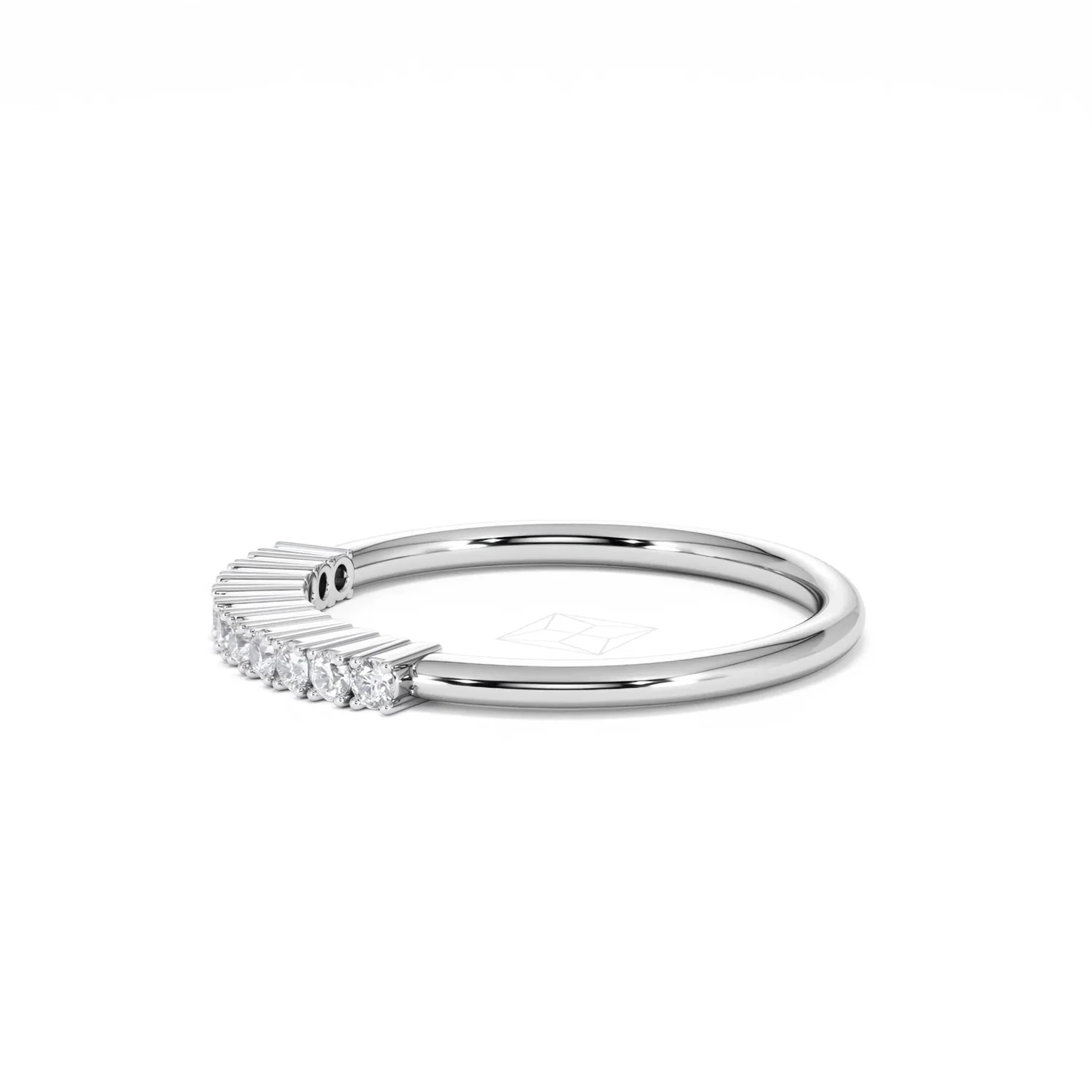 Twilight Lab Diamond 0.15ct H/SI Half Eternity Ring in 925 Silver - Image 72