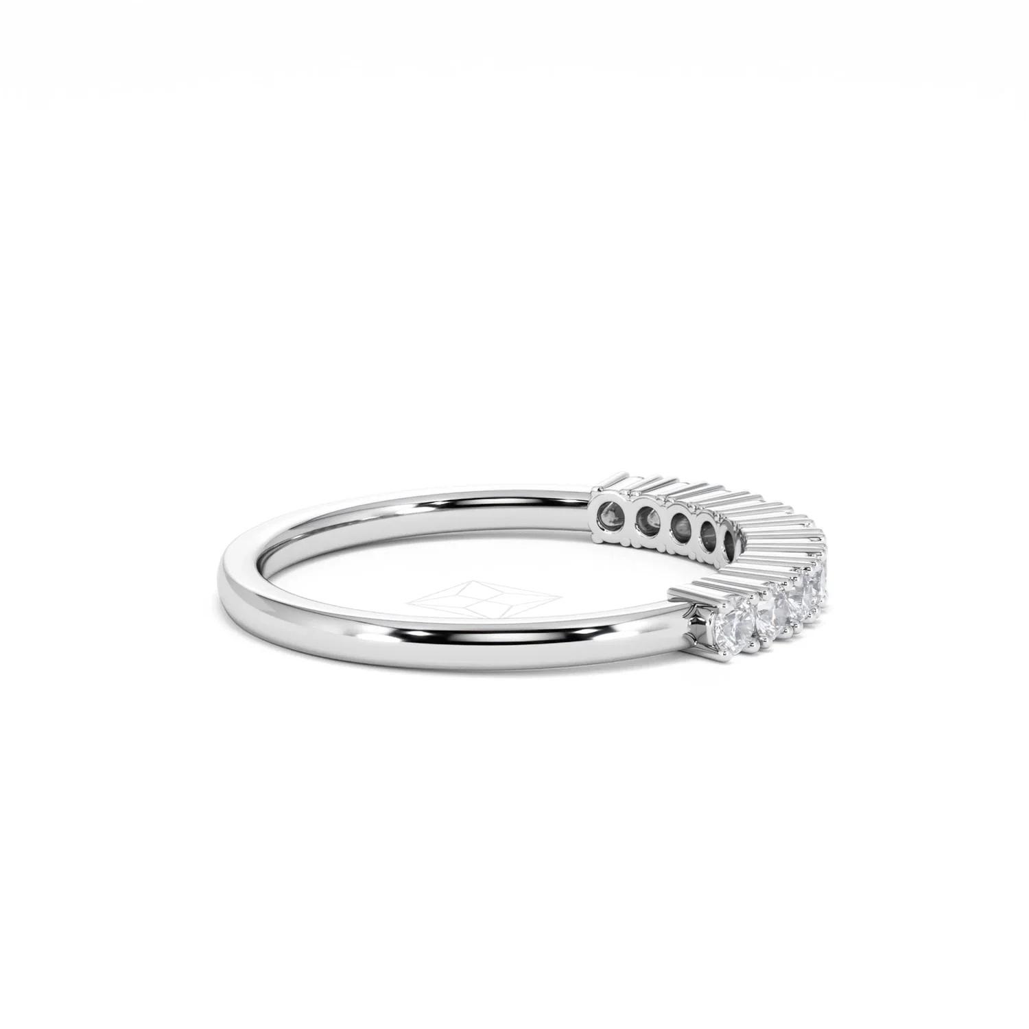Twilight Lab Diamond 0.30ct H/SI Half Eternity Ring in 925 Silver - Image 30