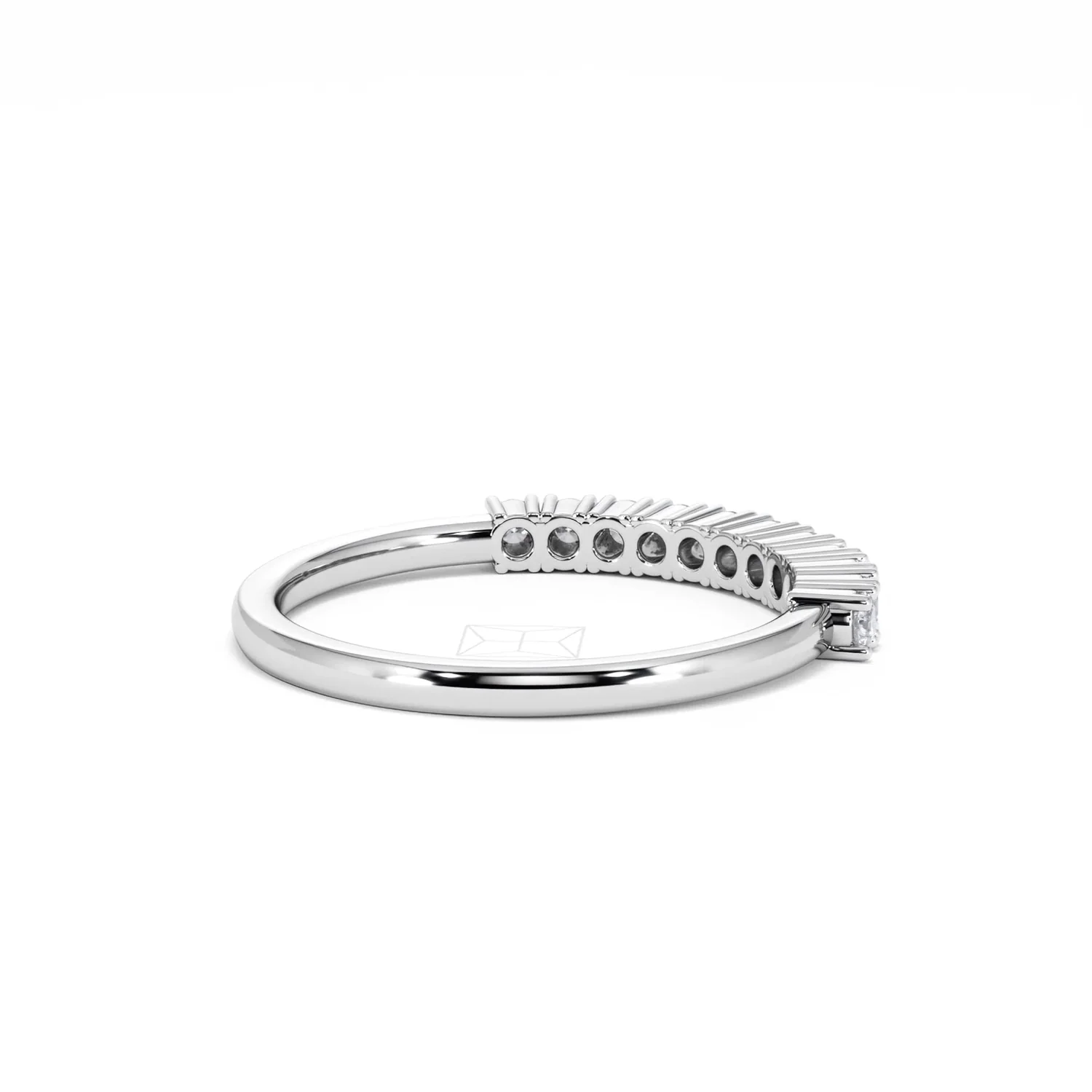 Twilight Lab Diamond 0.30ct H/SI Half Eternity Ring in 925 Silver - Image 37