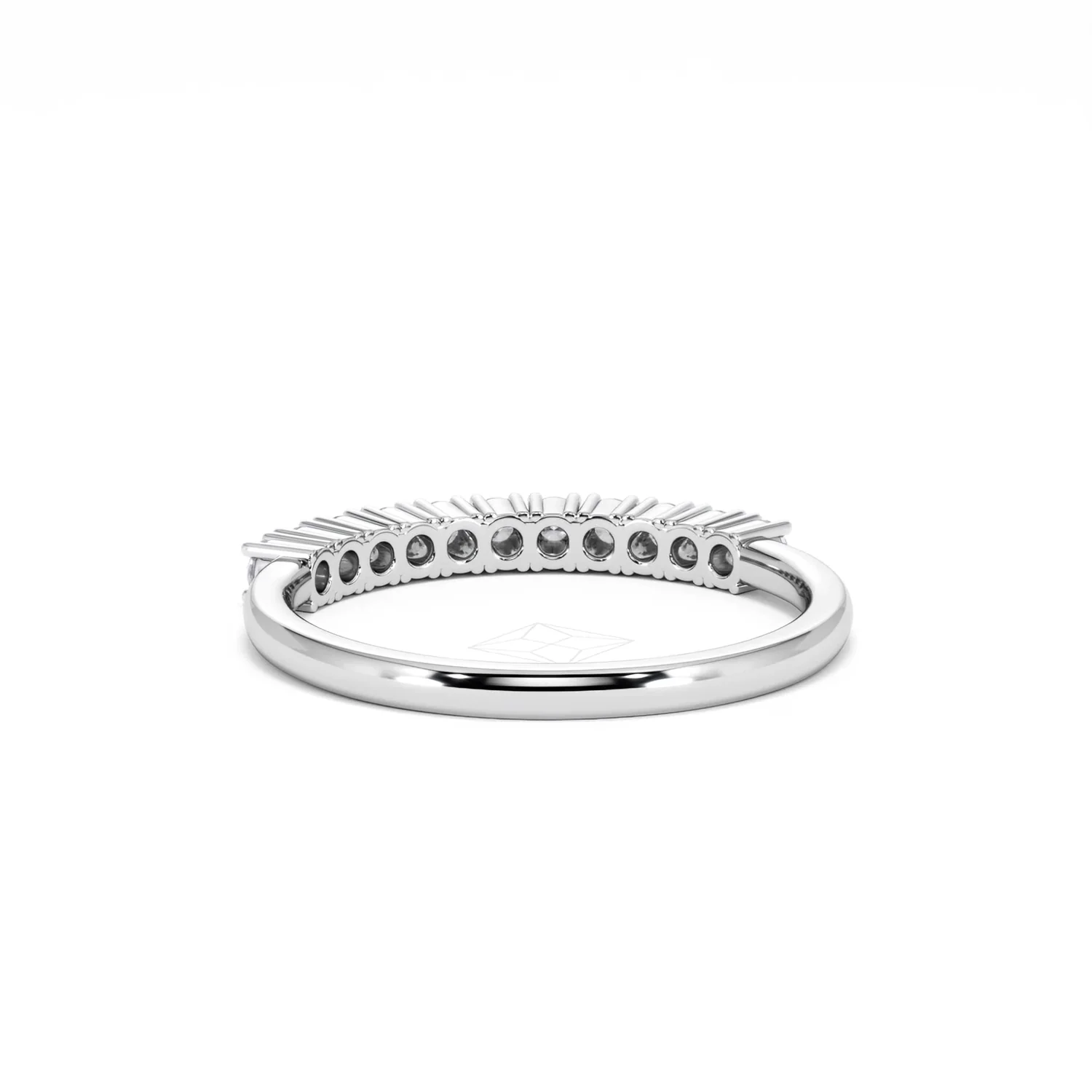 Twilight Lab Diamond 0.30ct H/SI Half Eternity Ring in 925 Silver - Image 50