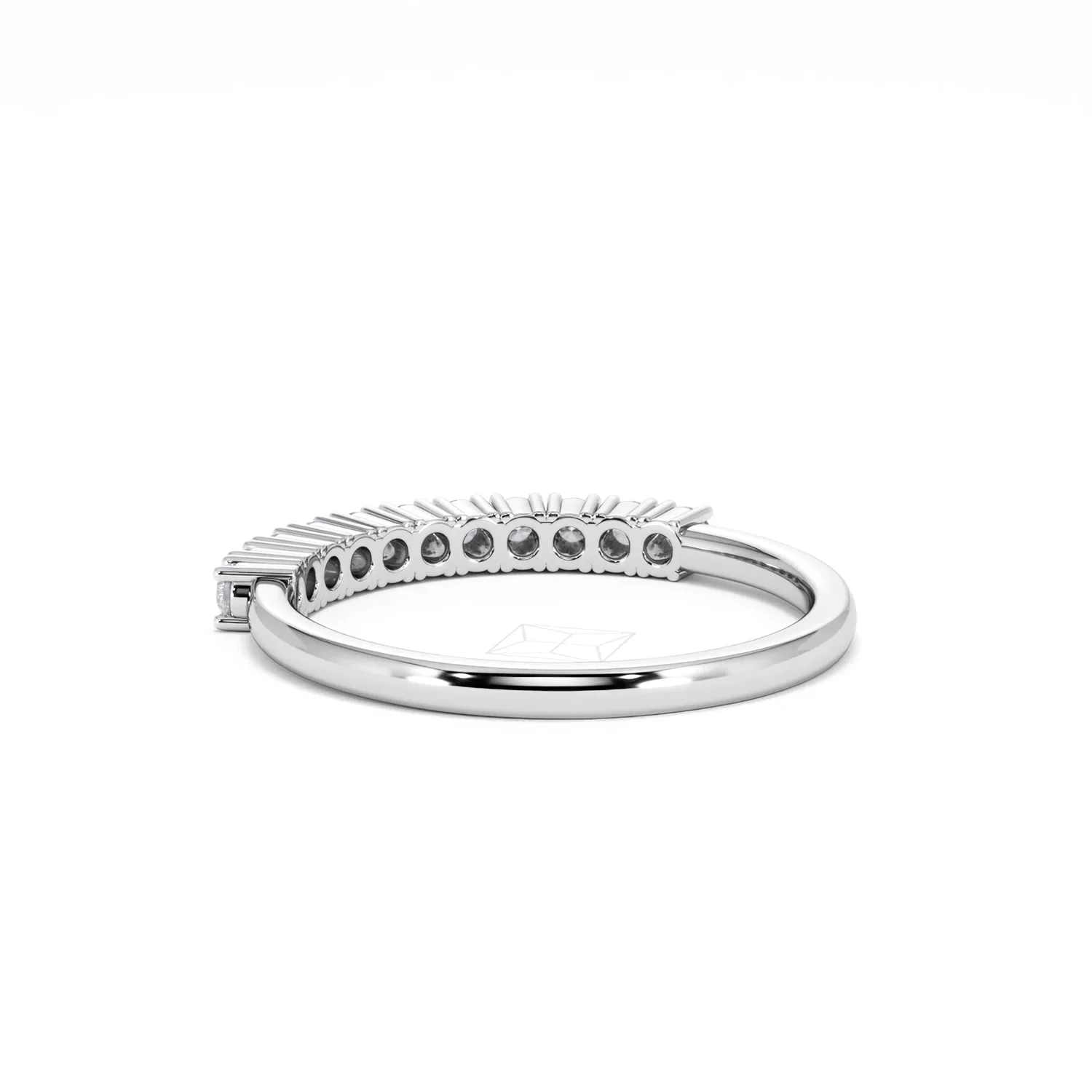 Twilight Lab Diamond 0.30ct H/SI Half Eternity Ring in 925 Silver - Image 54