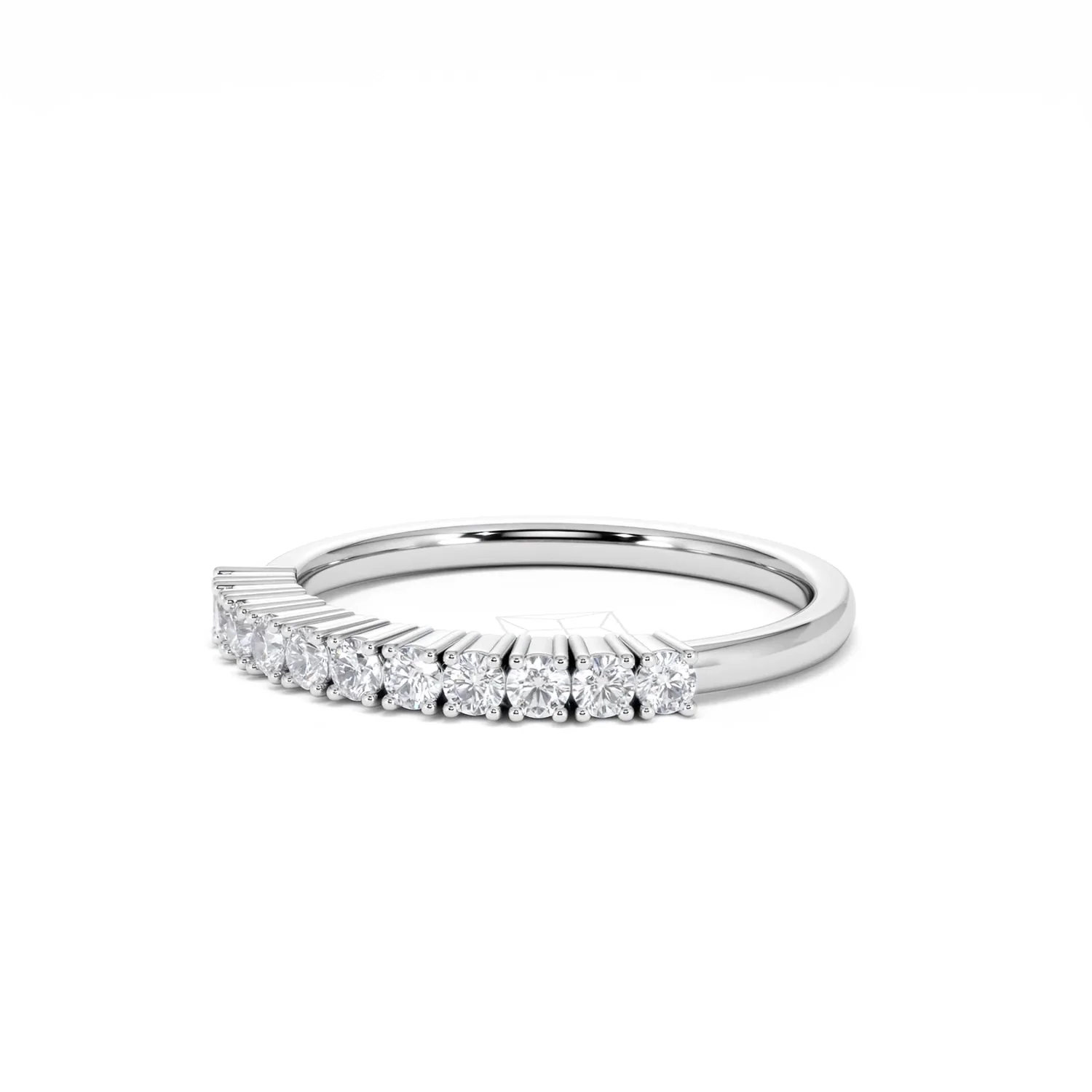 Twilight Lab Diamond 0.30ct H/SI Half Eternity Ring in 925 Silver - Image 80