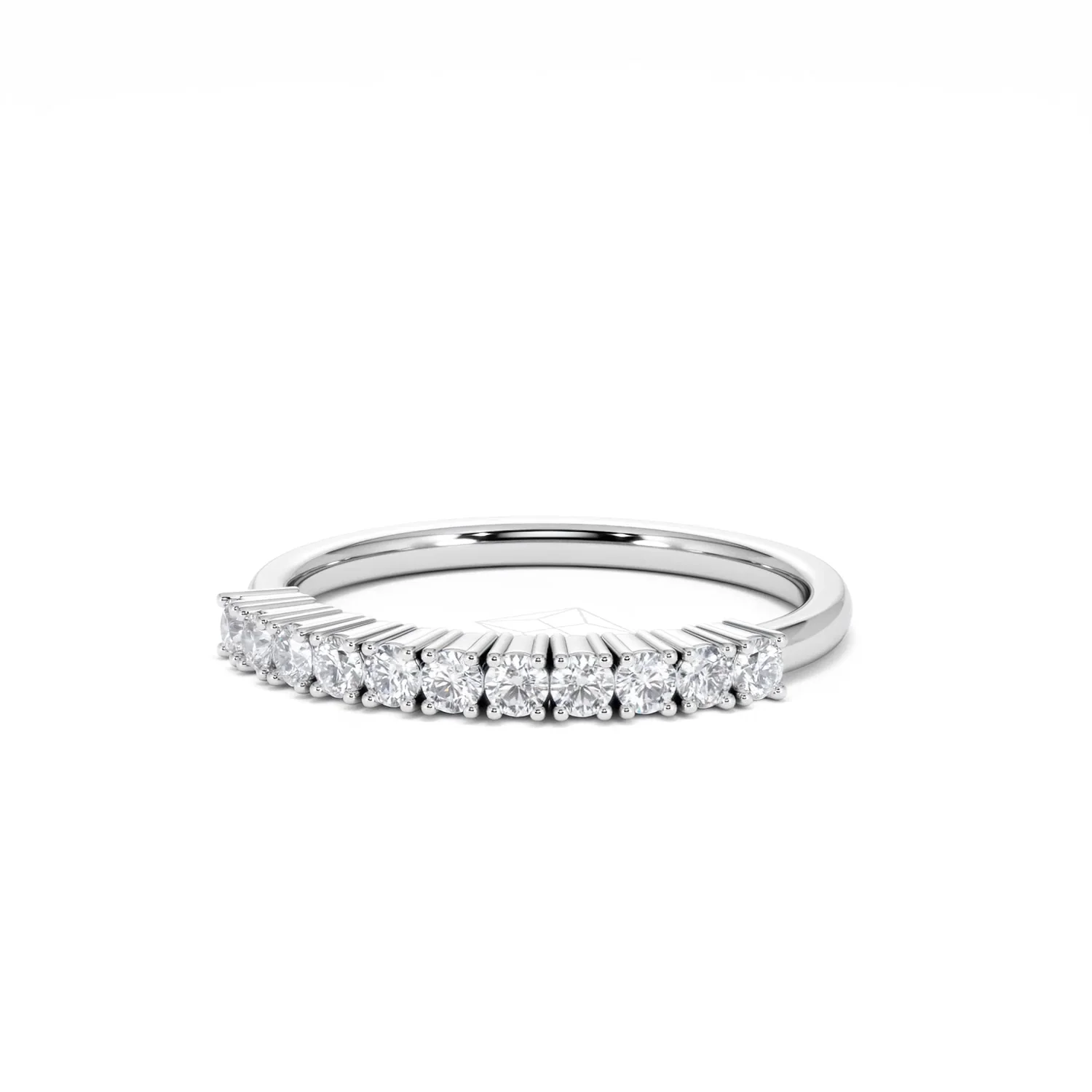 Twilight Lab Diamond 0.30ct H/SI Half Eternity Ring in 925 Silver - Image 84