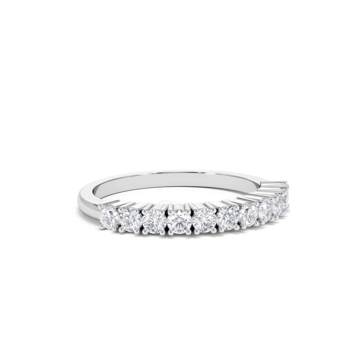Twilight Lab Diamond 0.50ct H/SI Half Eternity Ring 9K White Gold - Image 16