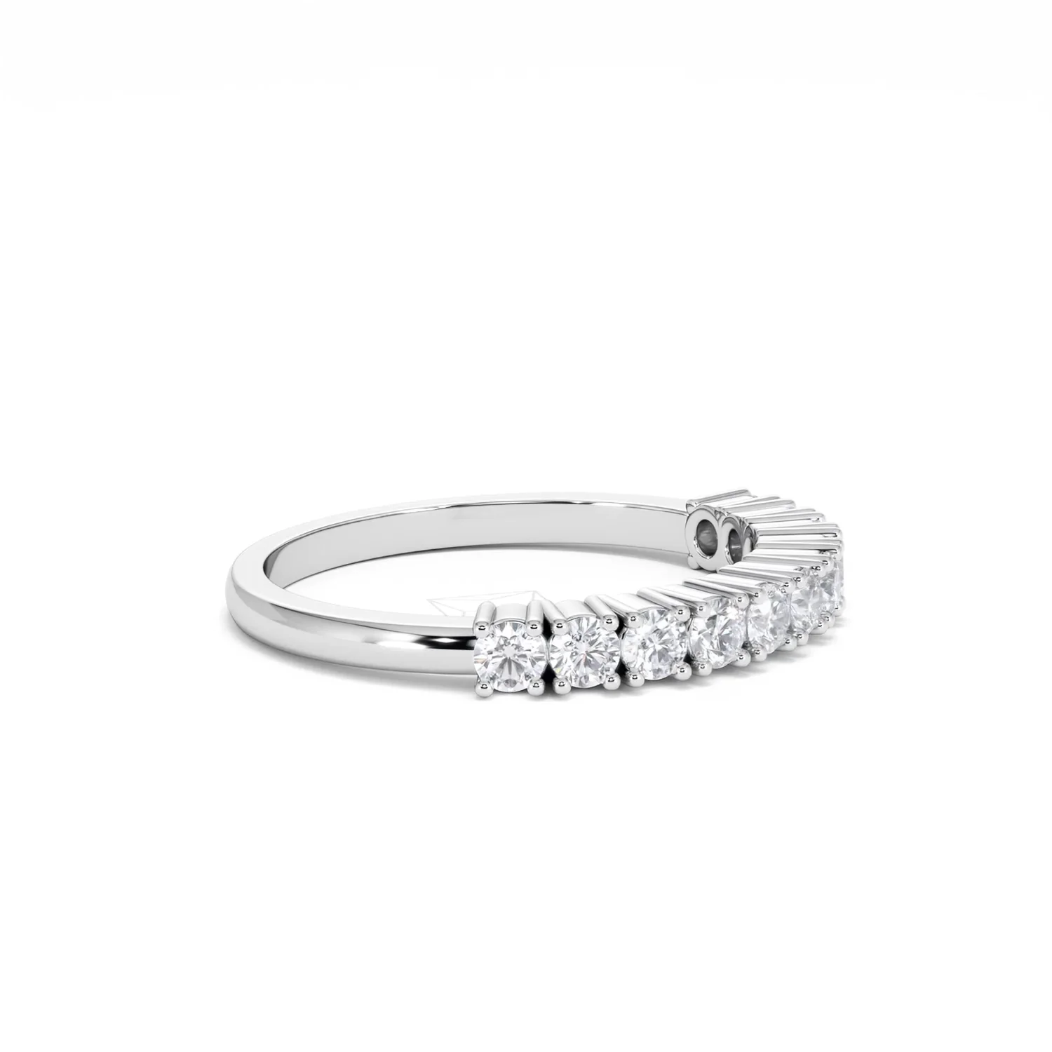 Twilight Lab Diamond 0.50ct H/SI Half Eternity Ring 9K White Gold - Image 24
