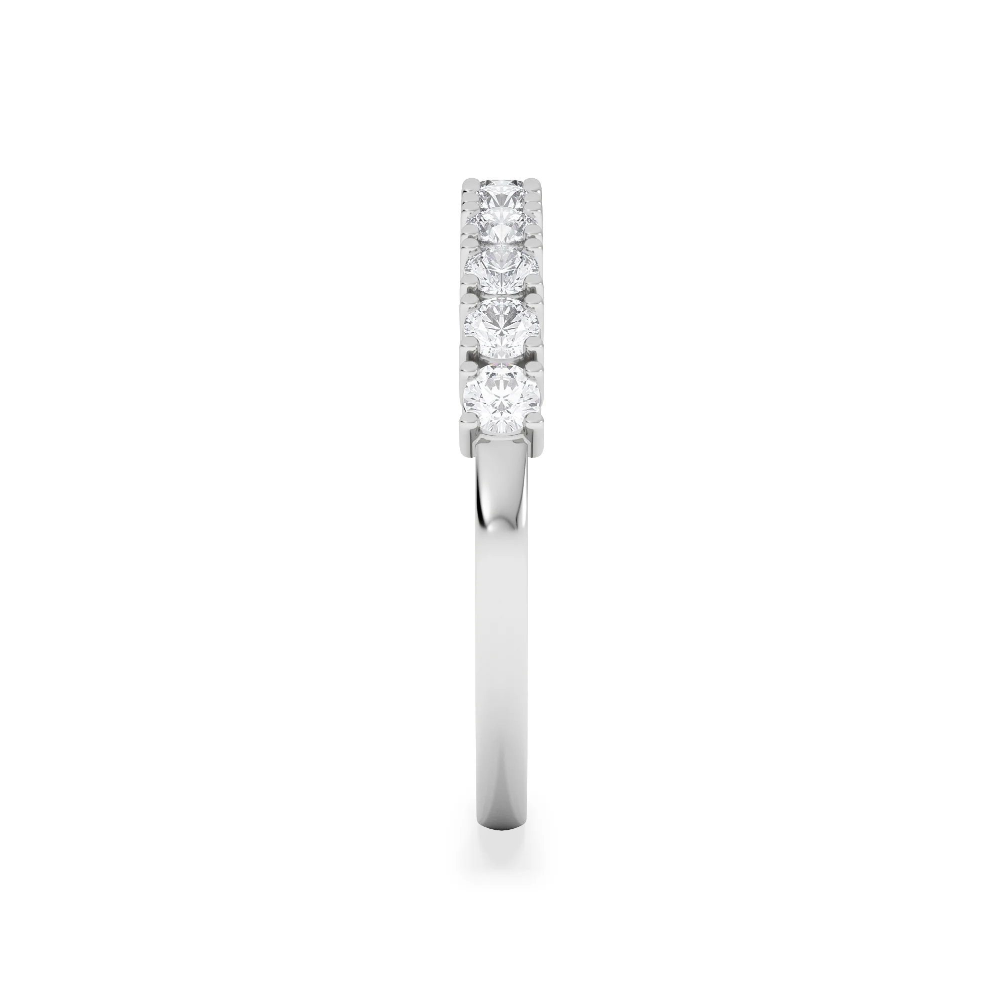 Twilight Lab Diamond 0.50ct H/SI Half Eternity Ring 9K White Gold - Image 5