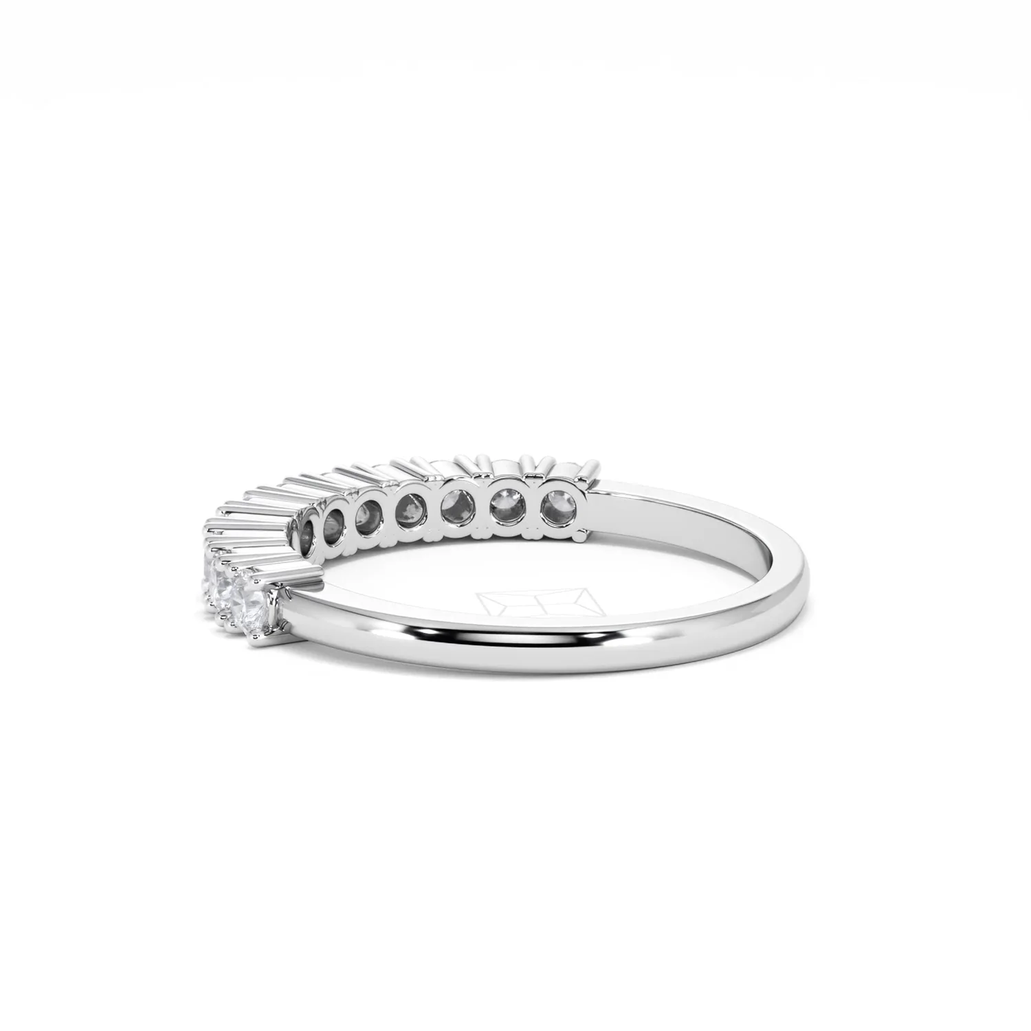 Twilight Lab Diamond 0.50ct H/SI Half Eternity Ring 9K White Gold - Image 62