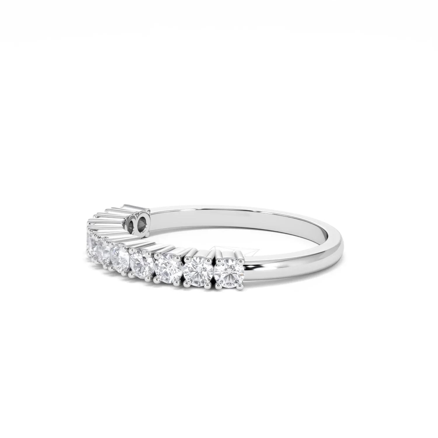 Twilight Lab Diamond 0.50ct H/SI Half Eternity Ring 9K White Gold - Image 76