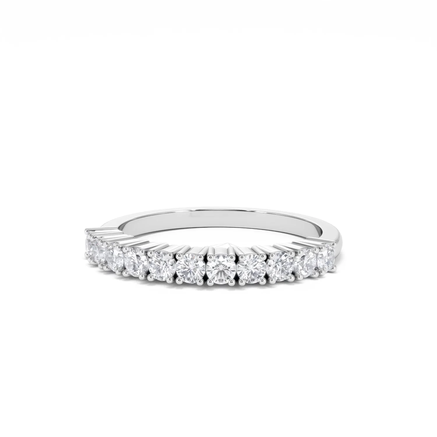 Twilight Lab Diamond 0.50ct H/SI Half Eternity Ring 9K White Gold - Image 87