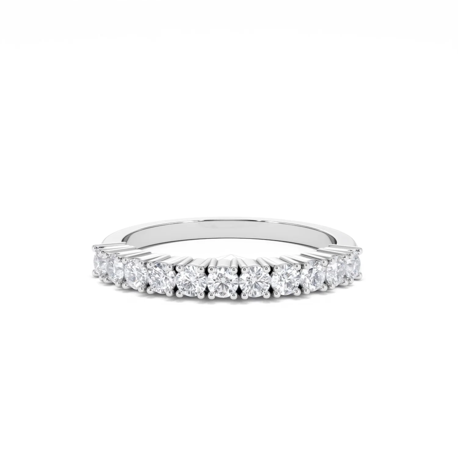 Twilight Lab Diamond 0.50ct H/SI Half Eternity Ring 9K White Gold - Image 89
