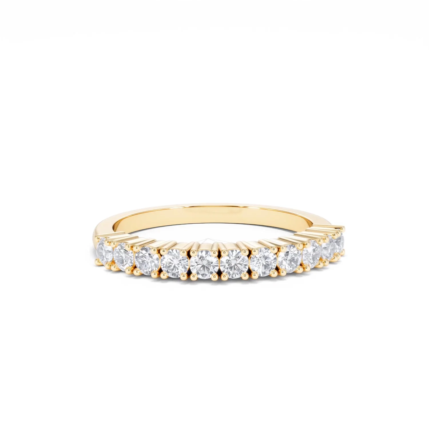 Twilight Lab Diamond 0.50ct H/SI Half Eternity Ring in 9K Gold - Image 10