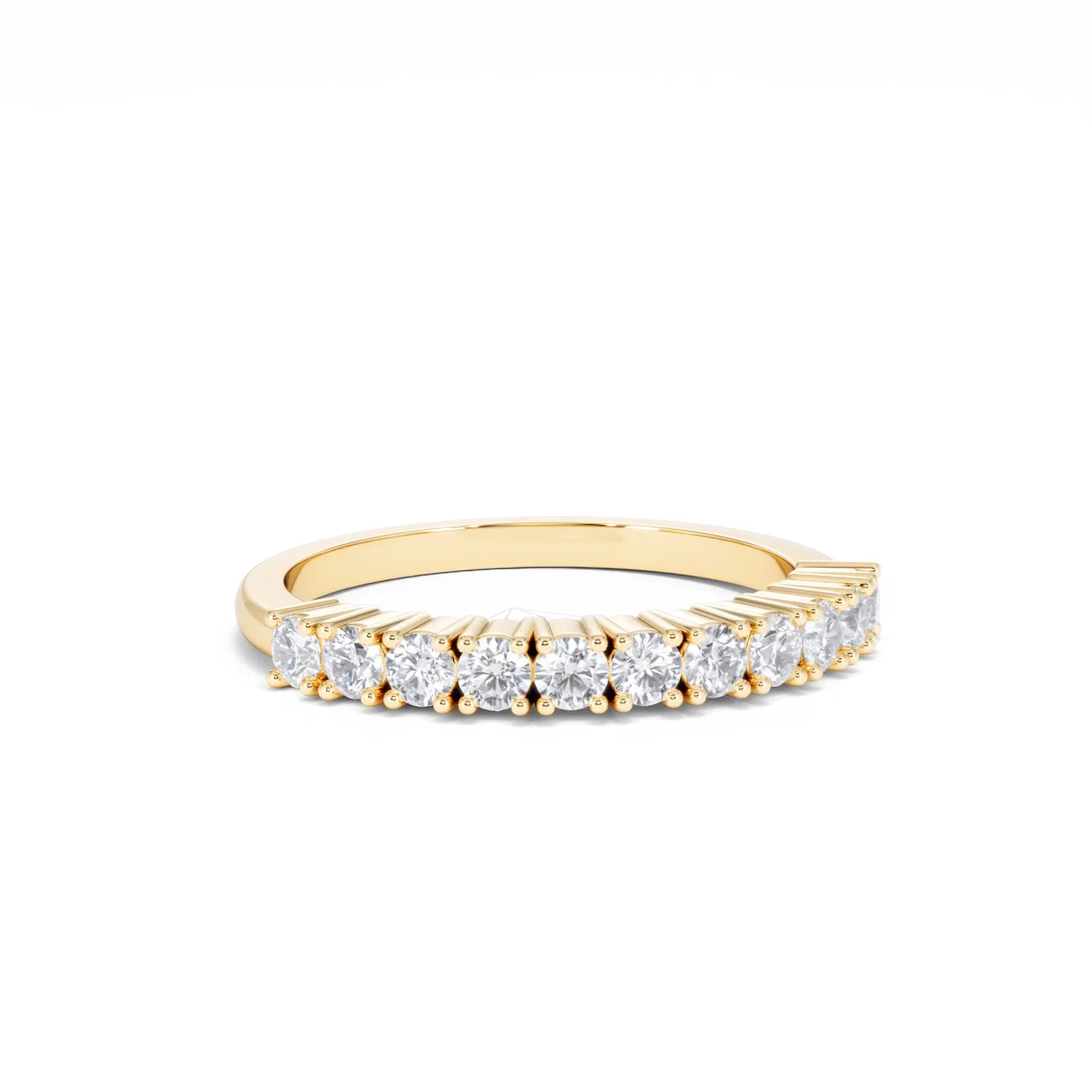 Twilight Lab Diamond 0.50ct H/SI Half Eternity Ring in 9K Gold - Image 12