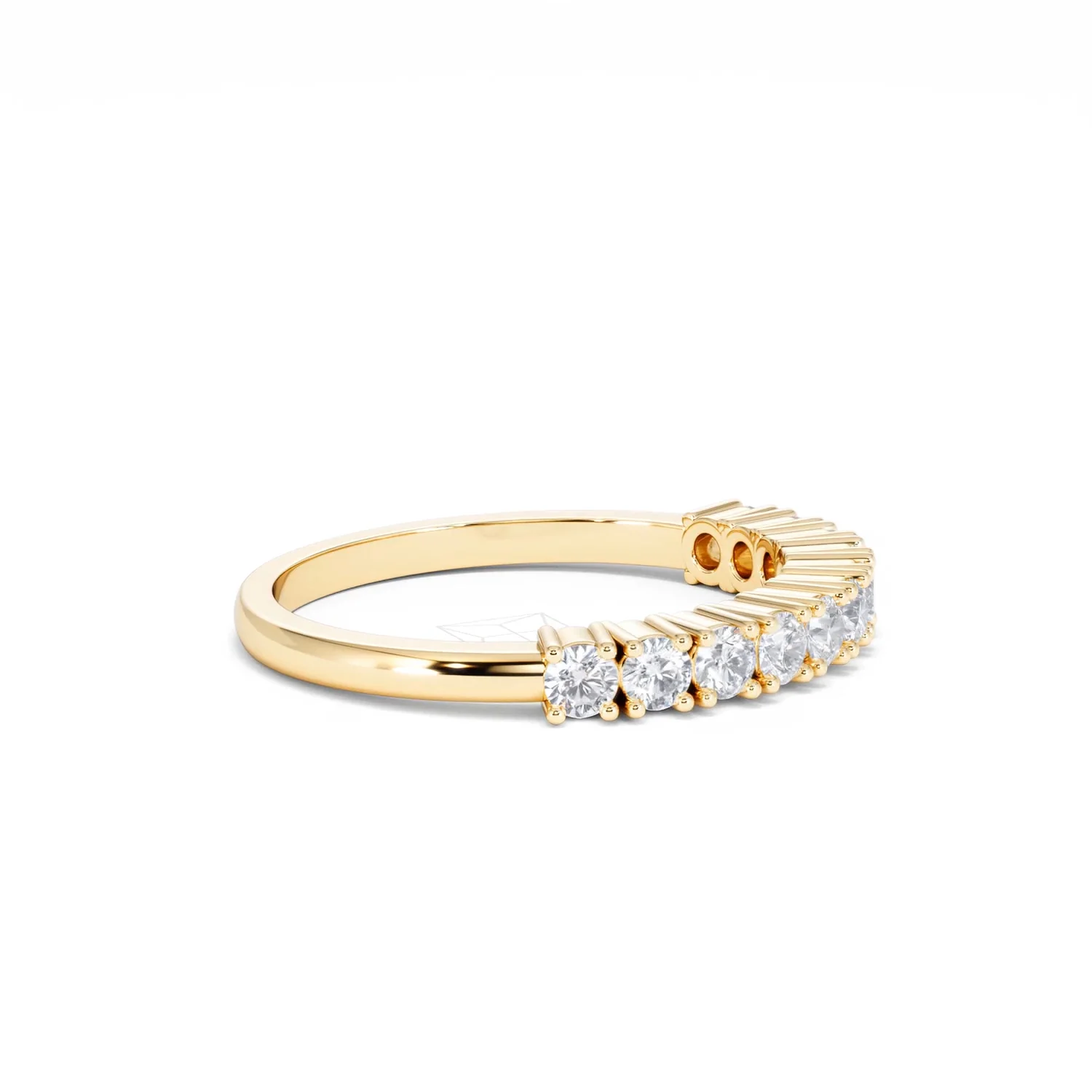 Twilight Lab Diamond 0.50ct H/SI Half Eternity Ring in 9K Gold - Image 24