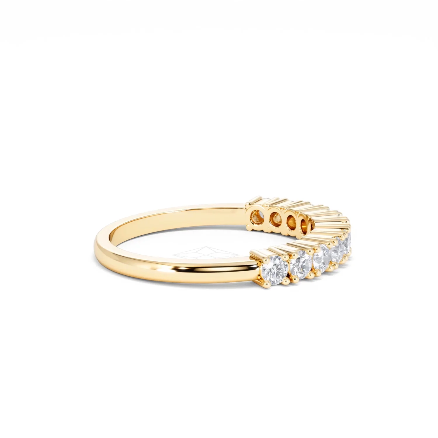 Twilight Lab Diamond 0.50ct H/SI Half Eternity Ring in 9K Gold - Image 28