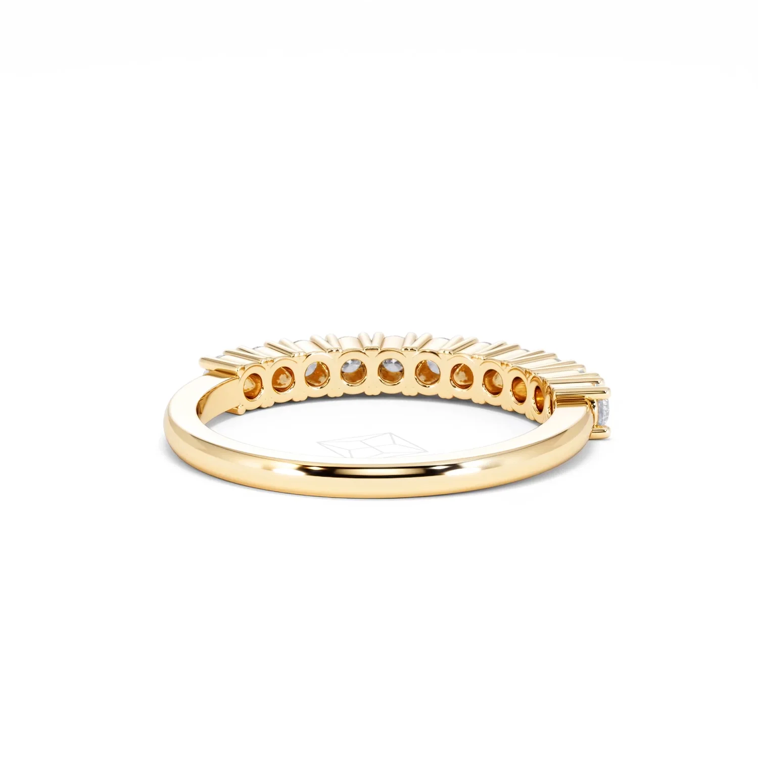 Twilight Lab Diamond 0.50ct H/SI Half Eternity Ring in 9K Gold - Image 44
