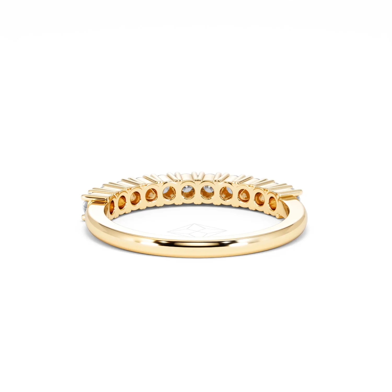 Twilight Lab Diamond 0.50ct H/SI Half Eternity Ring in 9K Gold - Image 49