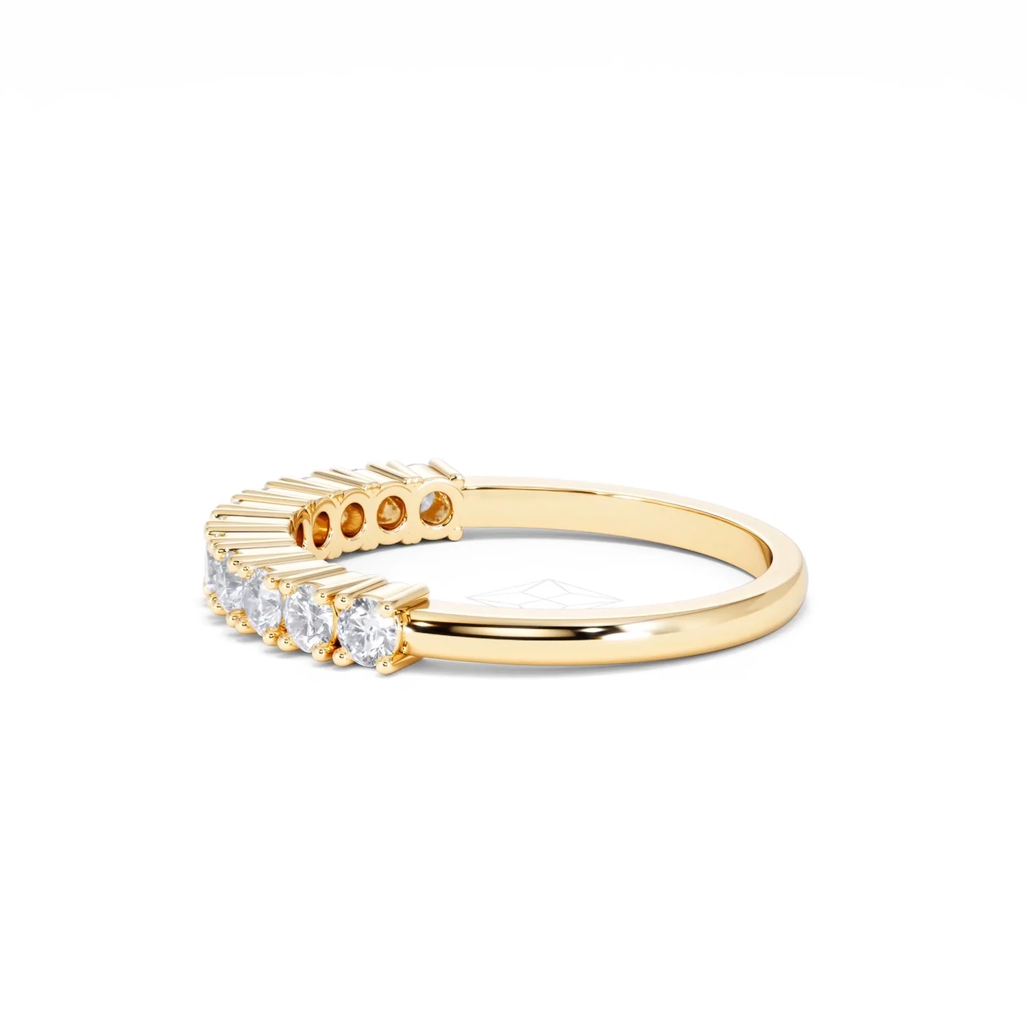 Twilight Lab Diamond 0.50ct H/SI Half Eternity Ring in 9K Gold - Image 67