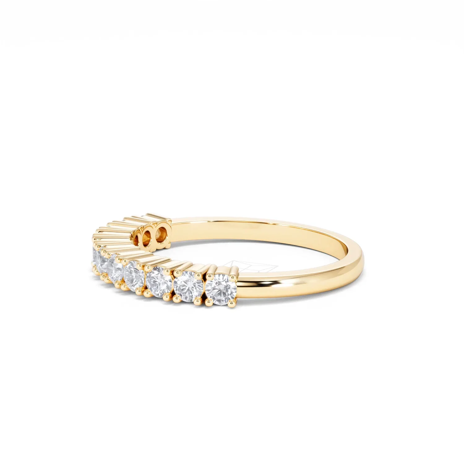 Twilight Lab Diamond 0.50ct H/SI Half Eternity Ring in 9K Gold - Image 72