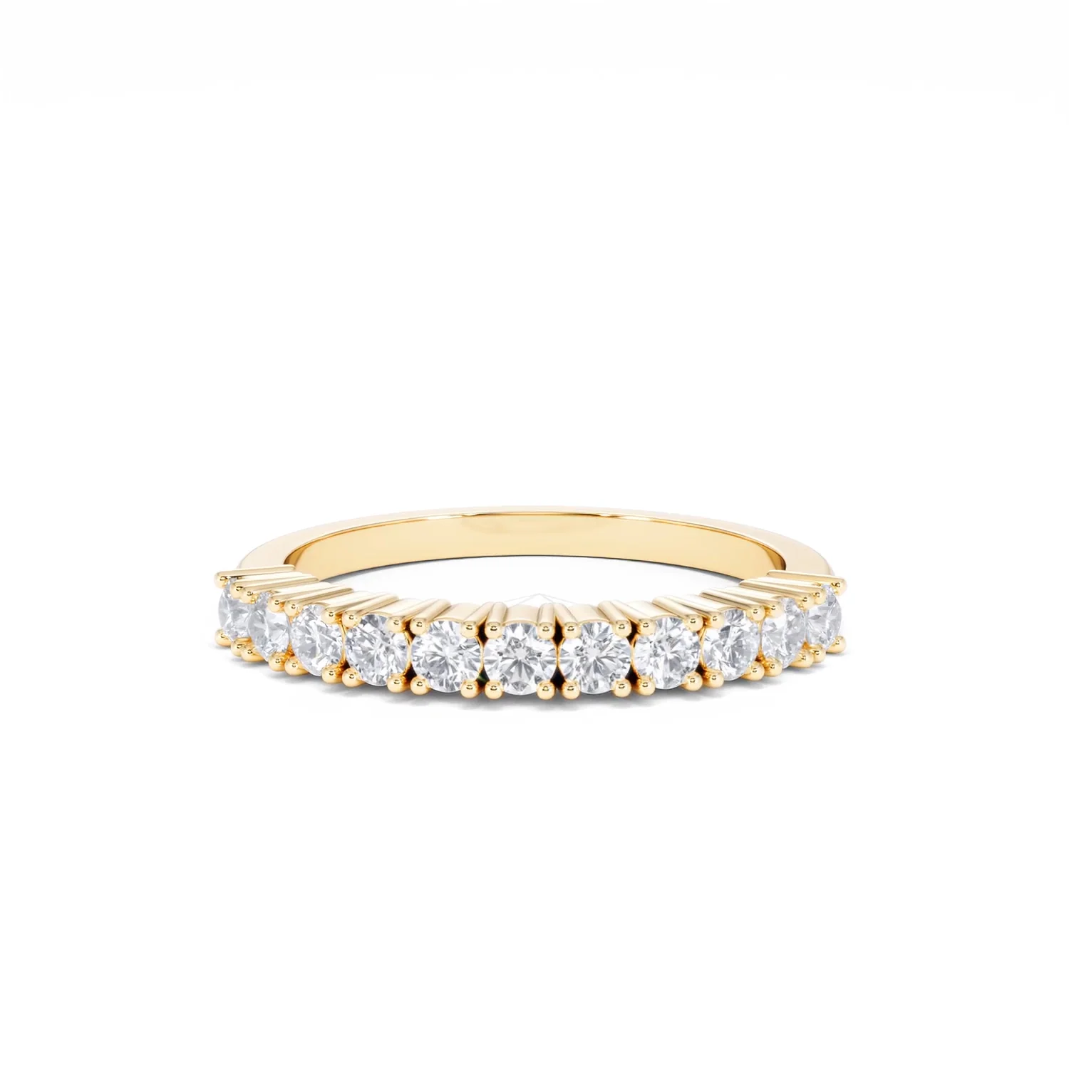 Twilight Lab Diamond 0.50ct H/SI Half Eternity Ring in 9K Gold - Image 87
