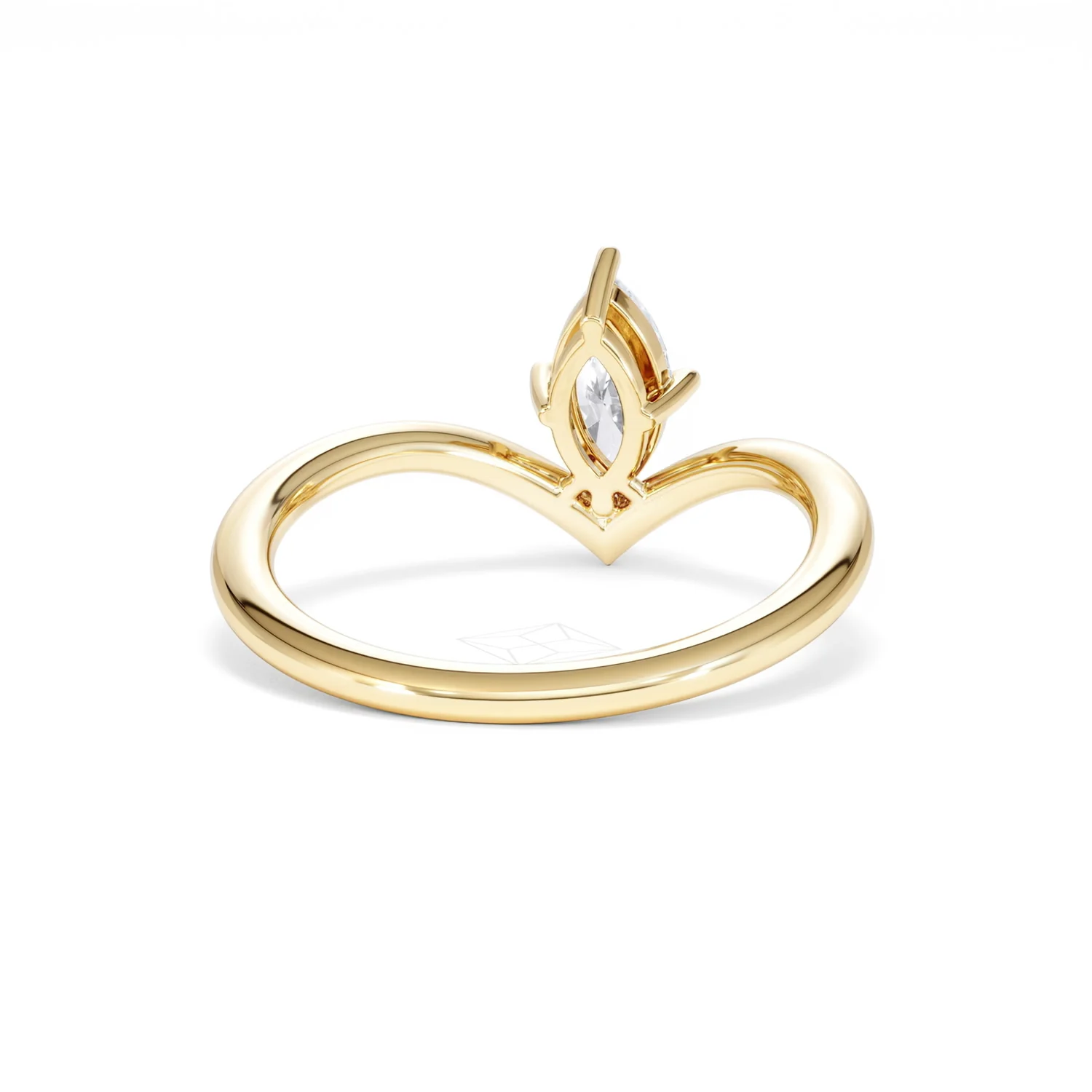 Vela 0.50ct Marquise Cut Lab Diamond Solitaire Engagement Ring in 18K Yellow Gold - Image 45