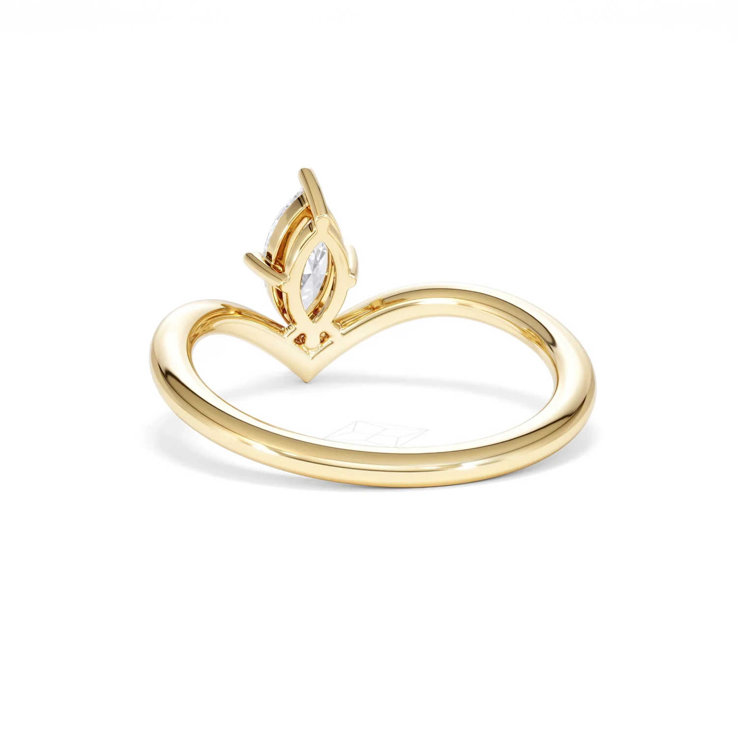 Vela 0.50ct Marquise Cut Lab Diamond Solitaire Engagement Ring in 18K Yellow Gold - Image 52