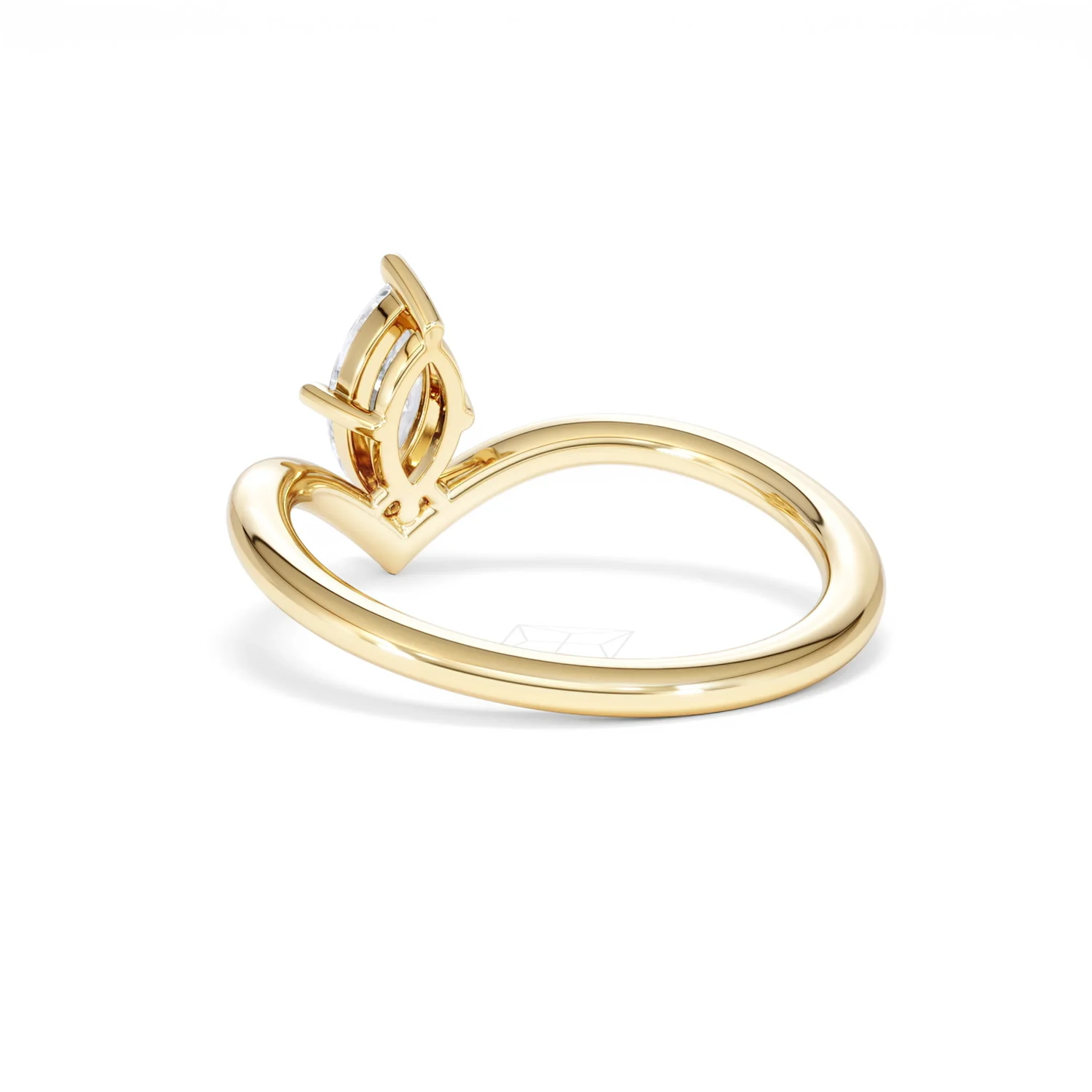 Vela 0.50ct Marquise Cut Lab Diamond Solitaire Engagement Ring in 18K Yellow Gold - Image 55