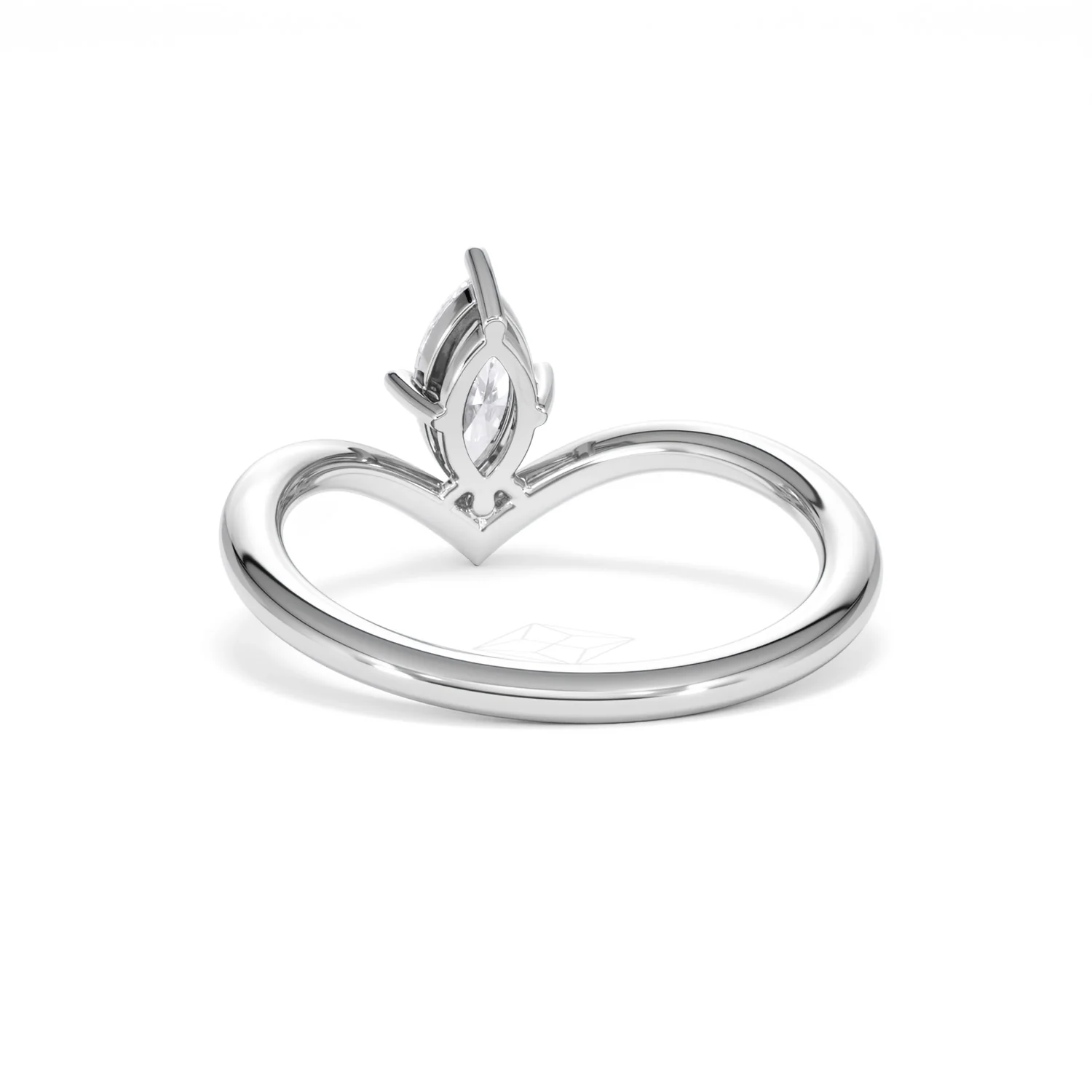 Vela 0.50ct Marquise Cut Lab Diamond Solitaire Engagement Ring in Platinum - Image 51