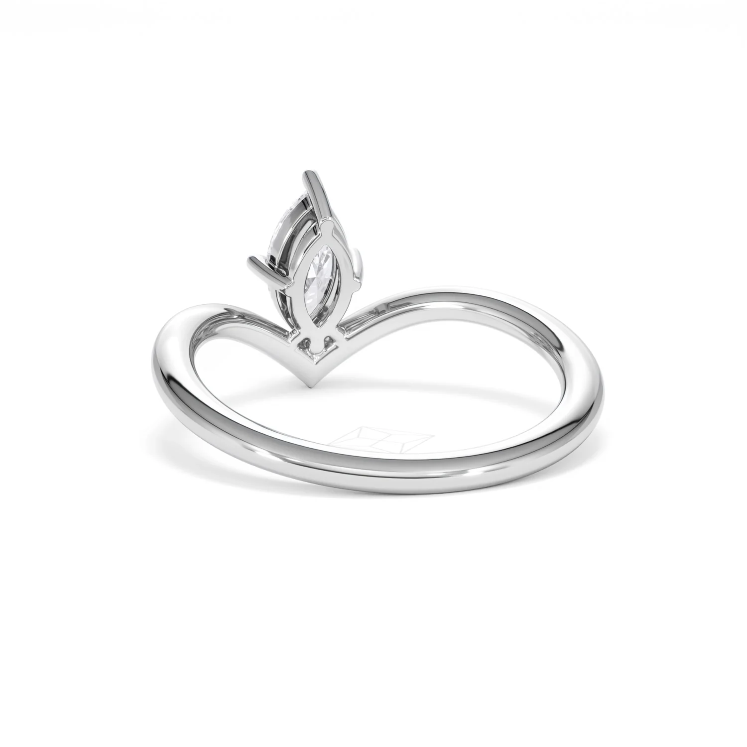 Vela 0.50ct Marquise Cut Lab Diamond Solitaire Engagement Ring in Platinum - Image 52