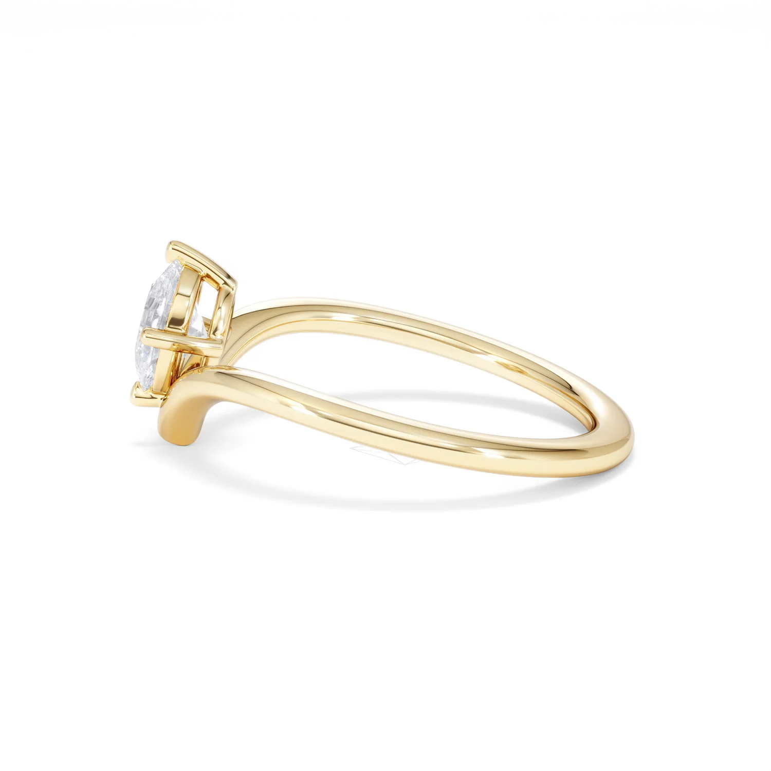 Vela 0.50ct Oval Cut Lab Diamond Solitaire Engagement Ring in 18K Yellow Gold - Image 67