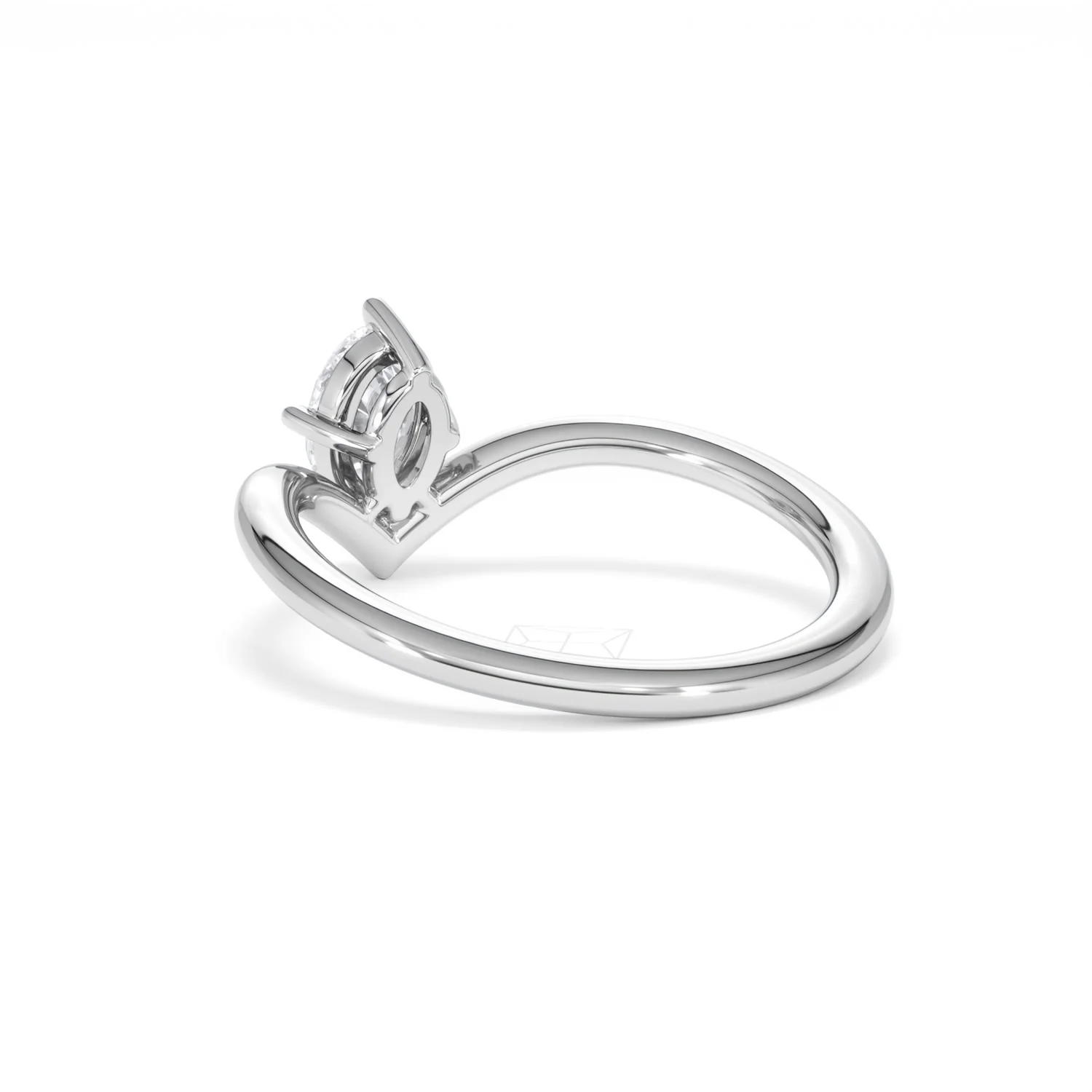 Vela 0.50ct Oval Cut Lab Diamond Solitaire Engagement Ring in Platinum - Image 55